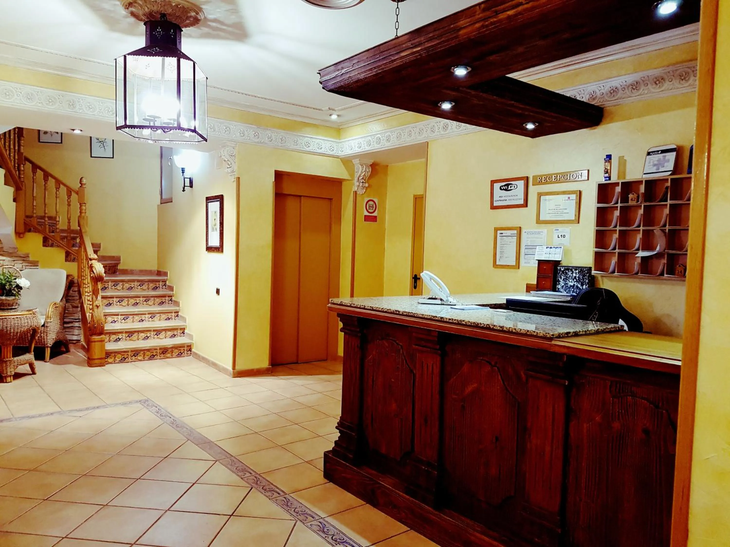 Lobby or reception in Hostal Maria Ronda
