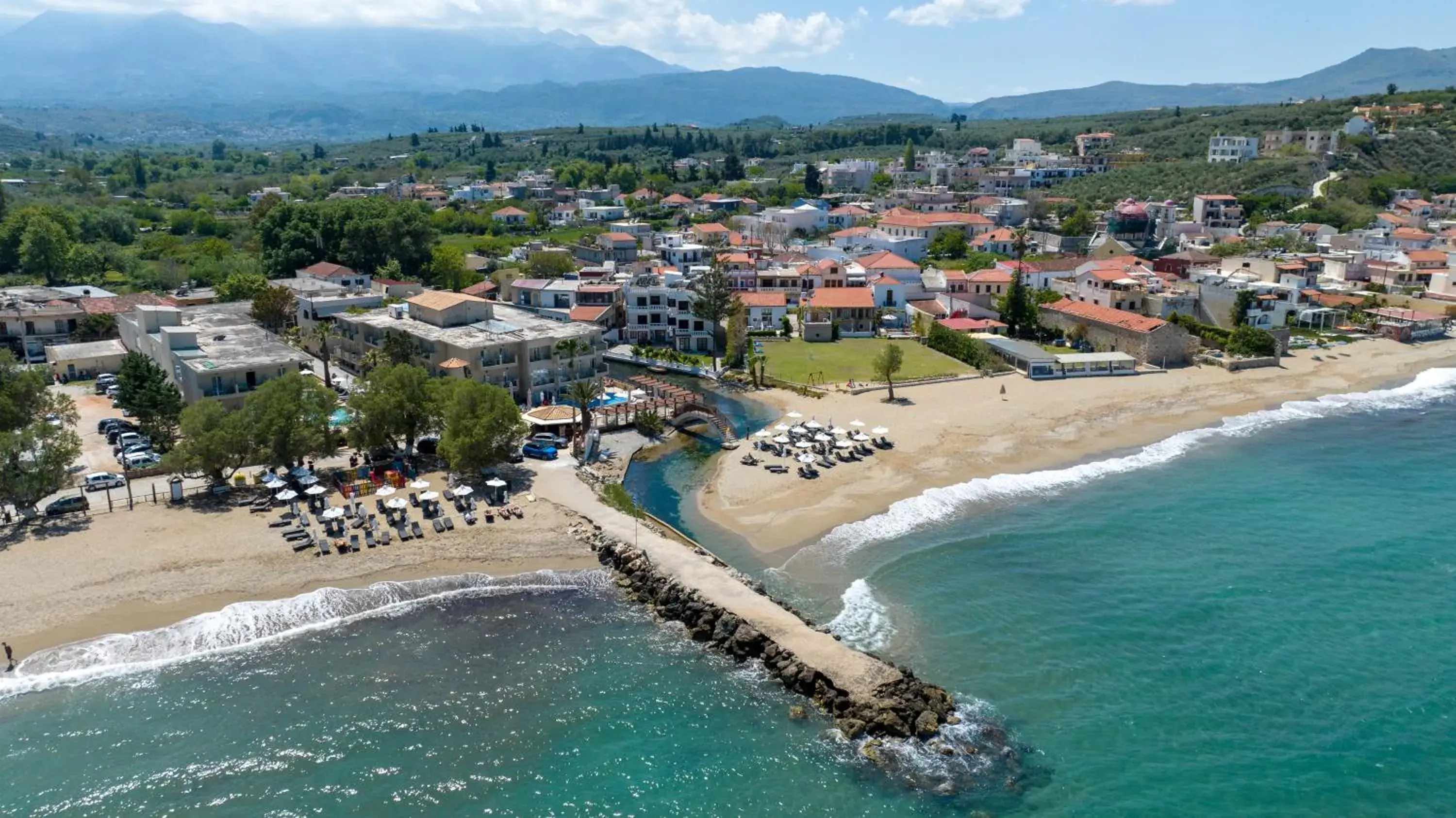 Bird's eye view in Kalyves Beach Hotel Bird's eye view in Kalyves Beach Hotel