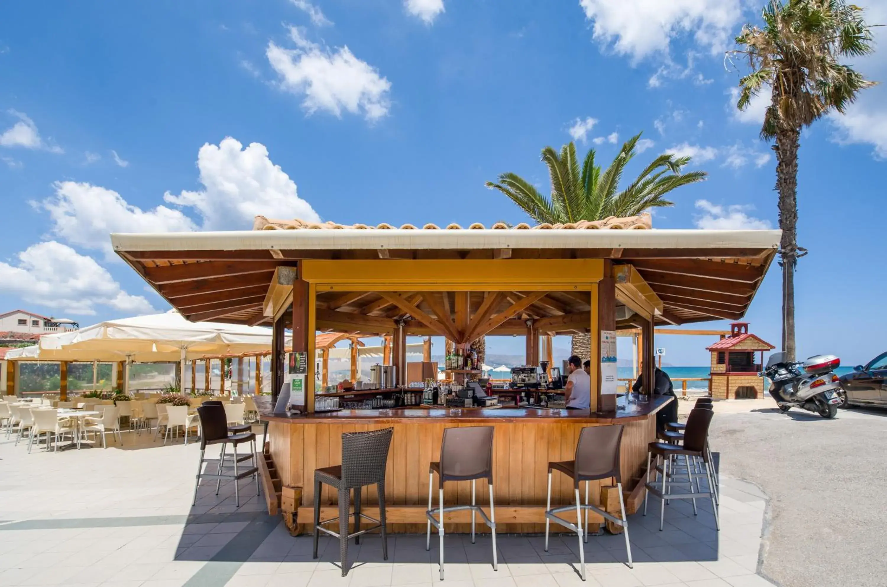 Lounge or bar in Kalyves Beach Hotel Lounge or bar in Kalyves Beach Hotel