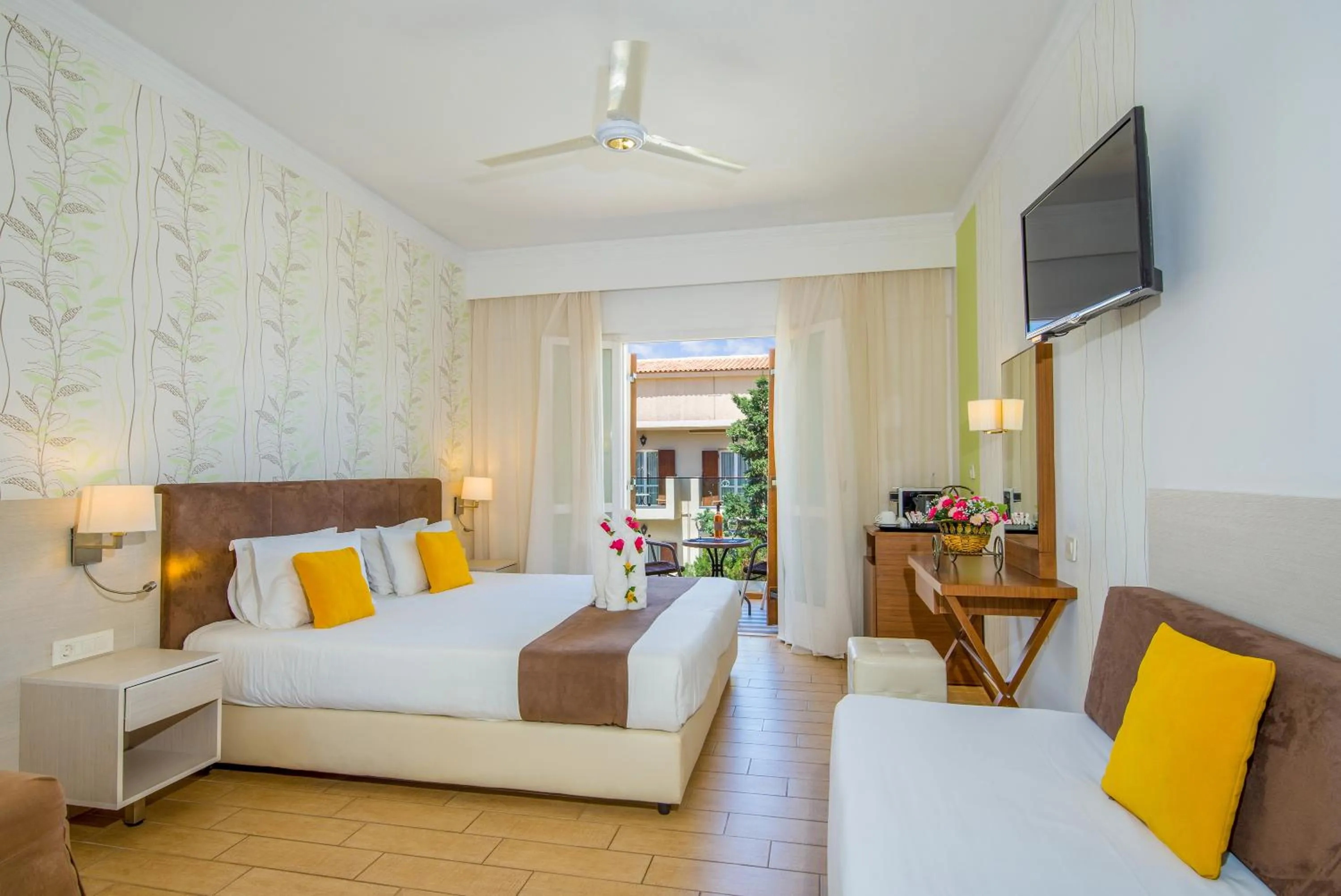 Photo of the whole room, Bed in Kalyves Beach Hotel