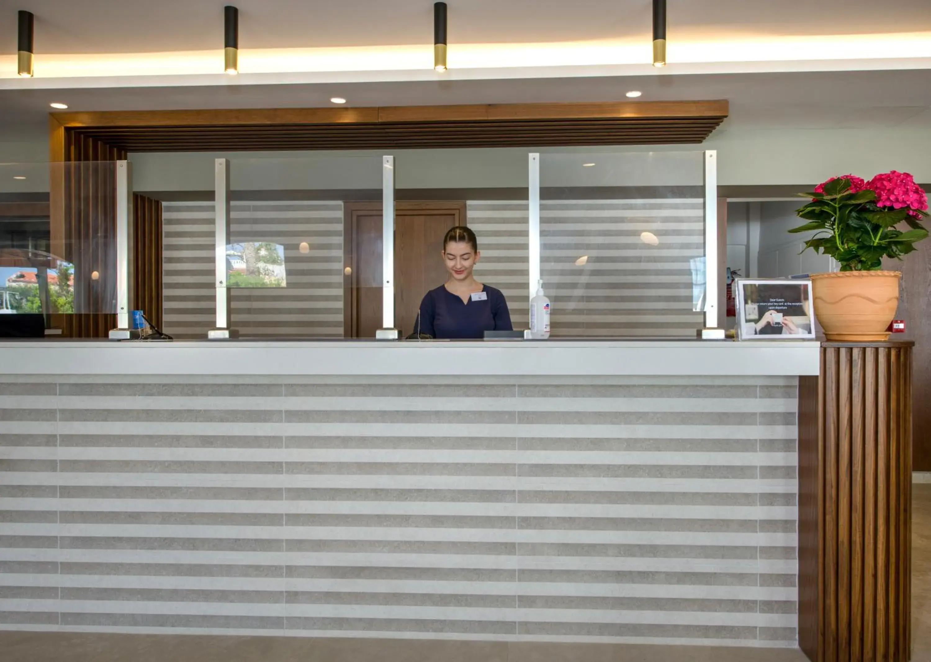 Lobby or reception in Kalyves Beach Hotel Lobby or reception in Kalyves Beach Hotel