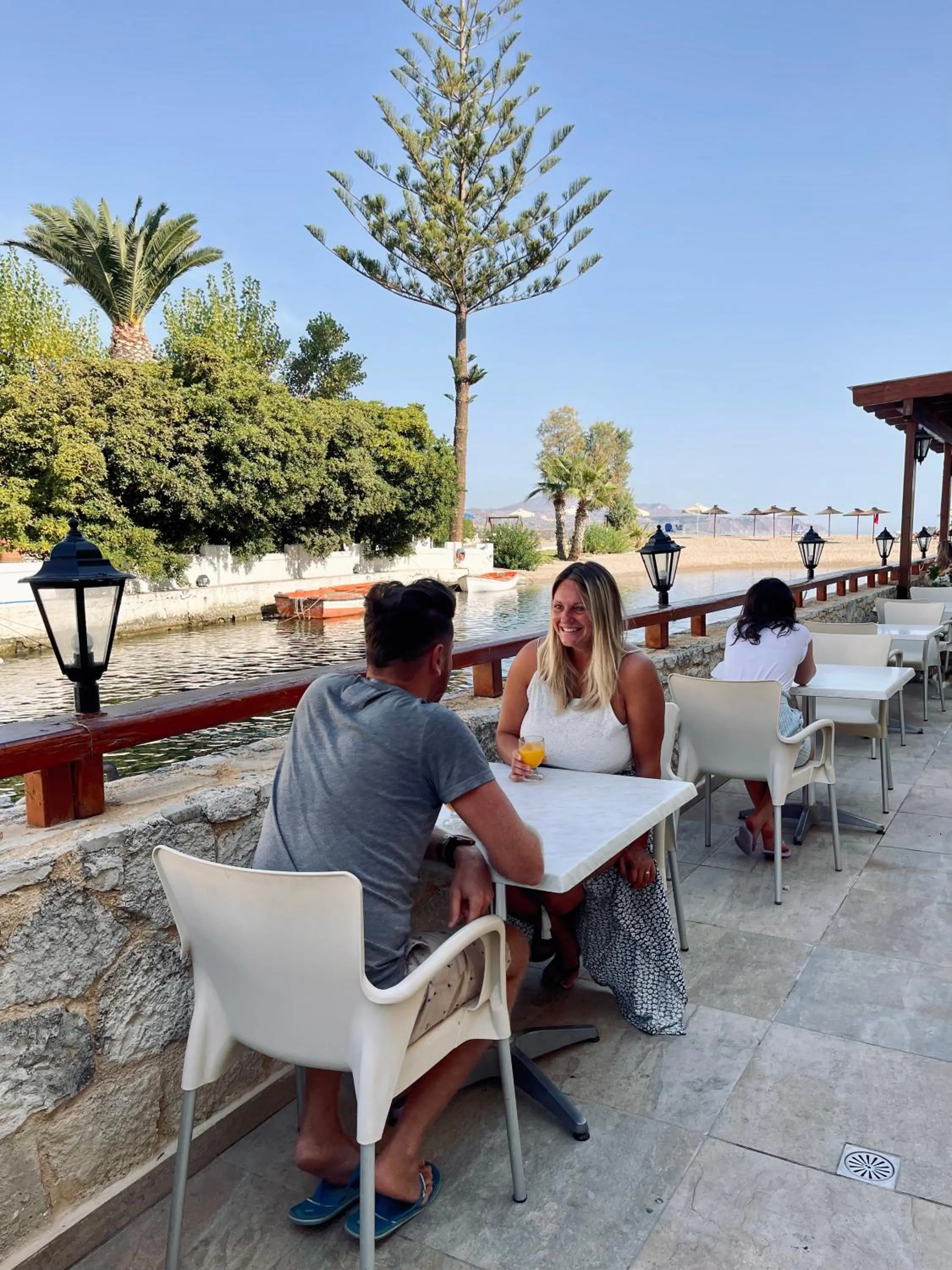 Dining area in Kalyves Beach Hotel