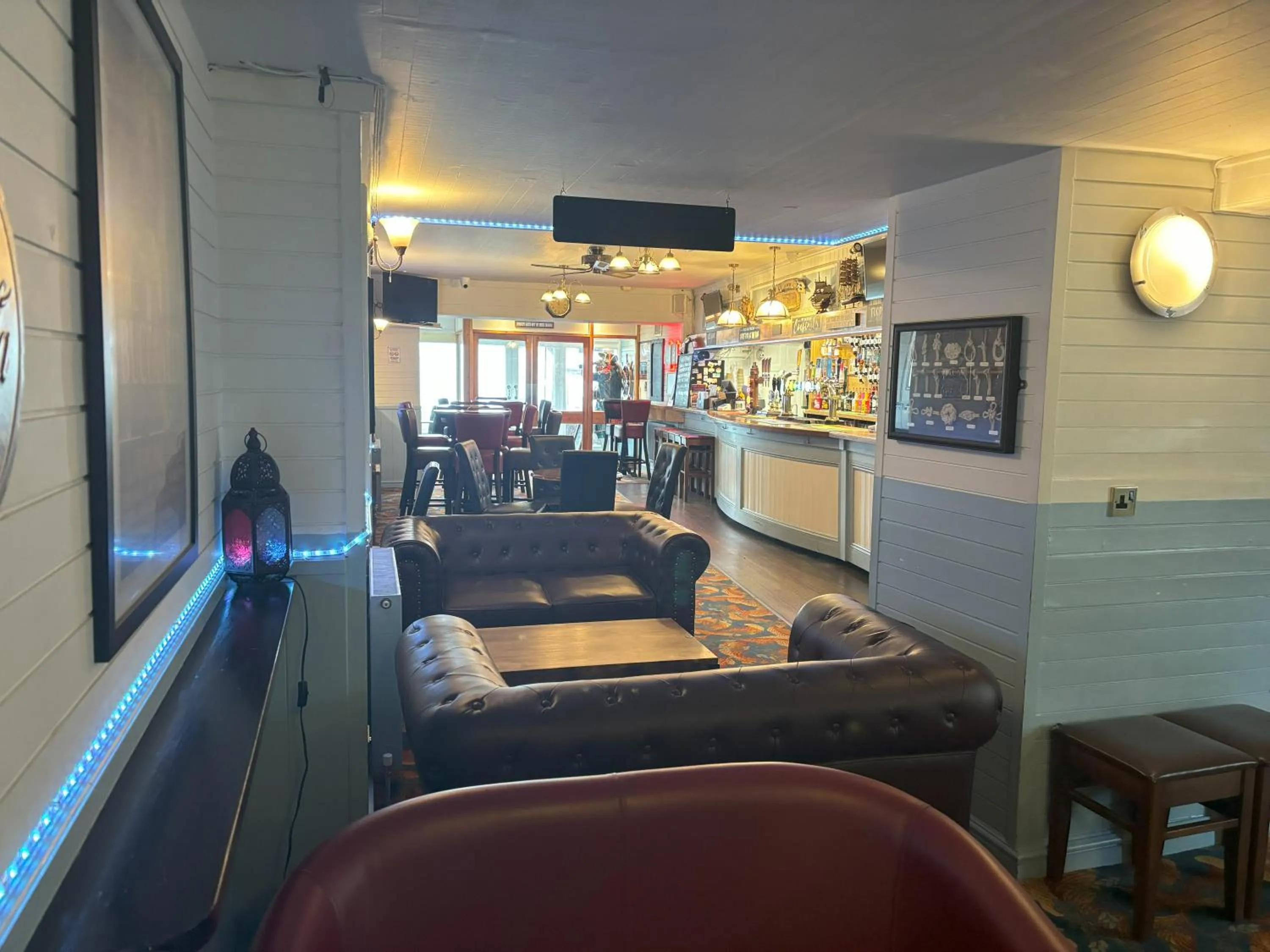 Seating area in The Buccaneer Inn
