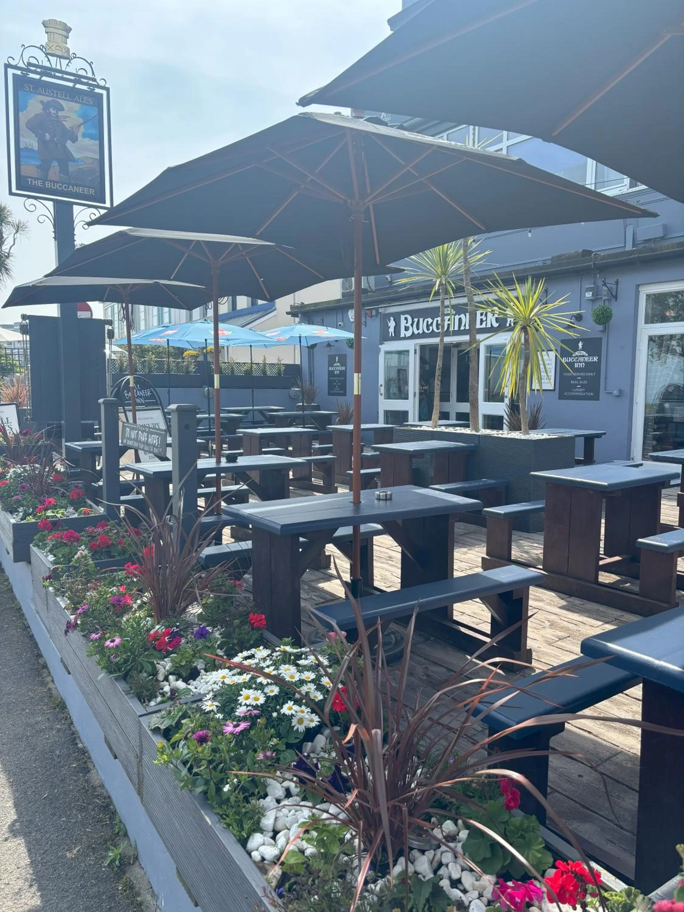 Patio in The Buccaneer Inn