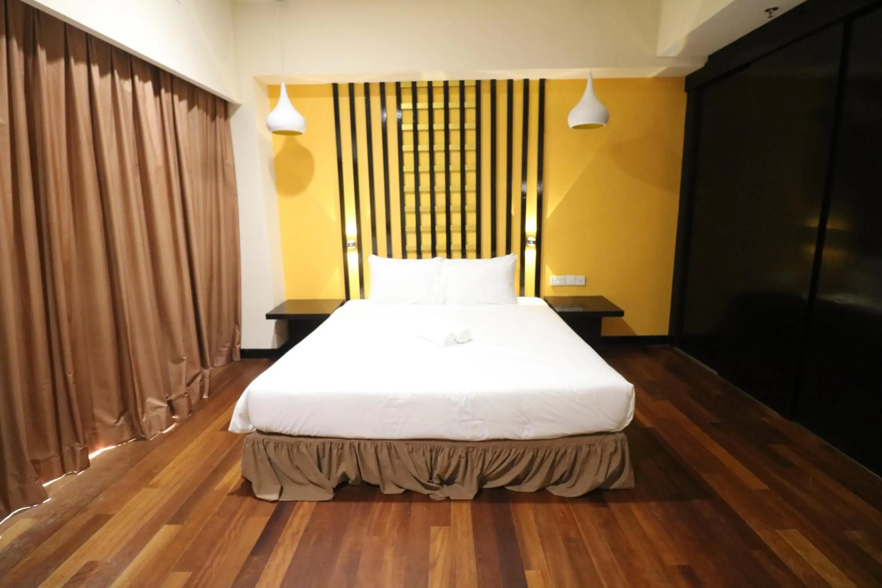 Bedroom, Bed in Millennium Suite At Pyramid Tower Bedroom, Bed in Millennium Suite At Pyramid Tower