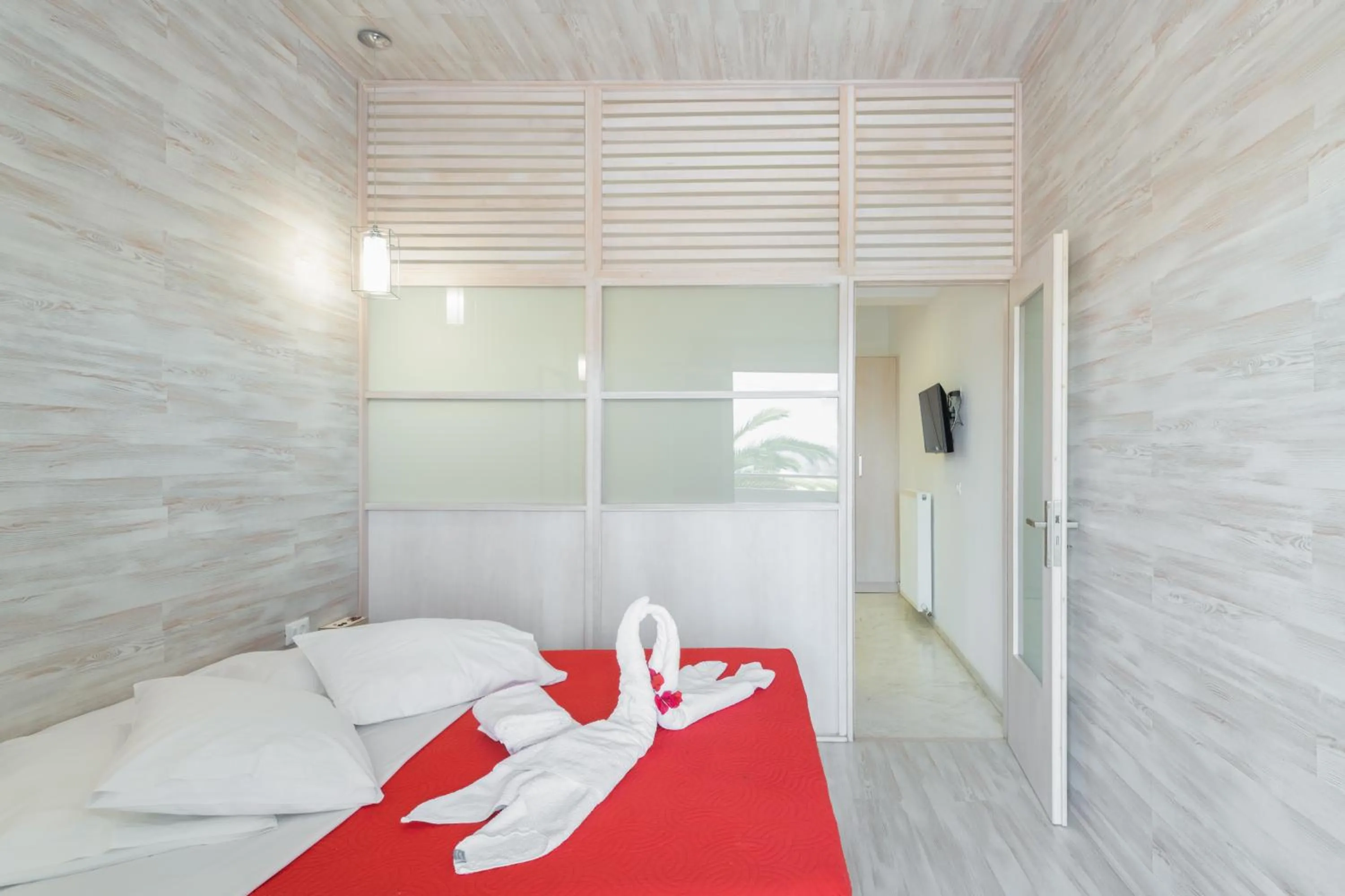 Bedroom, Bed in Sevach Apartments