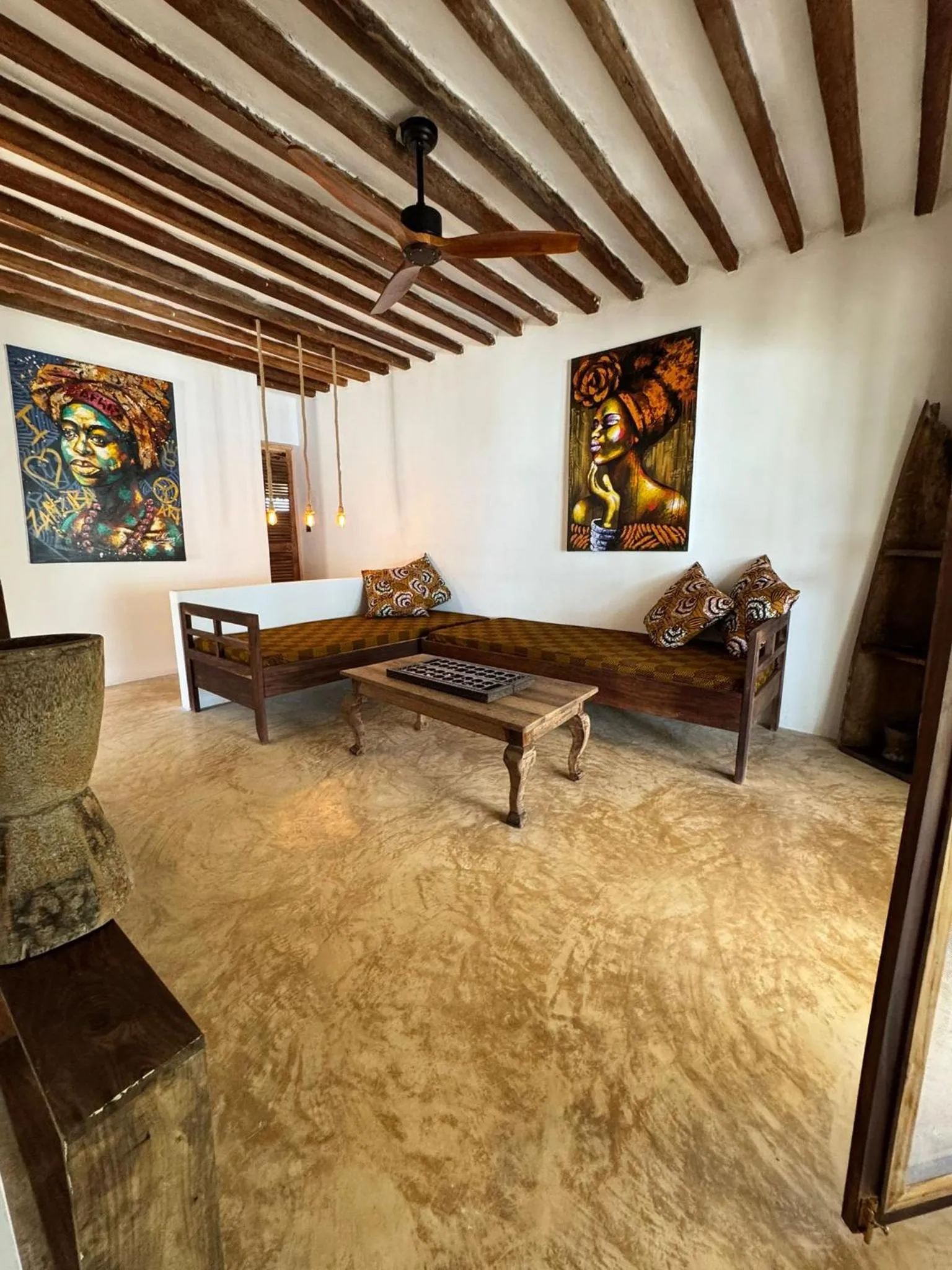 Living room in Mango Beach House