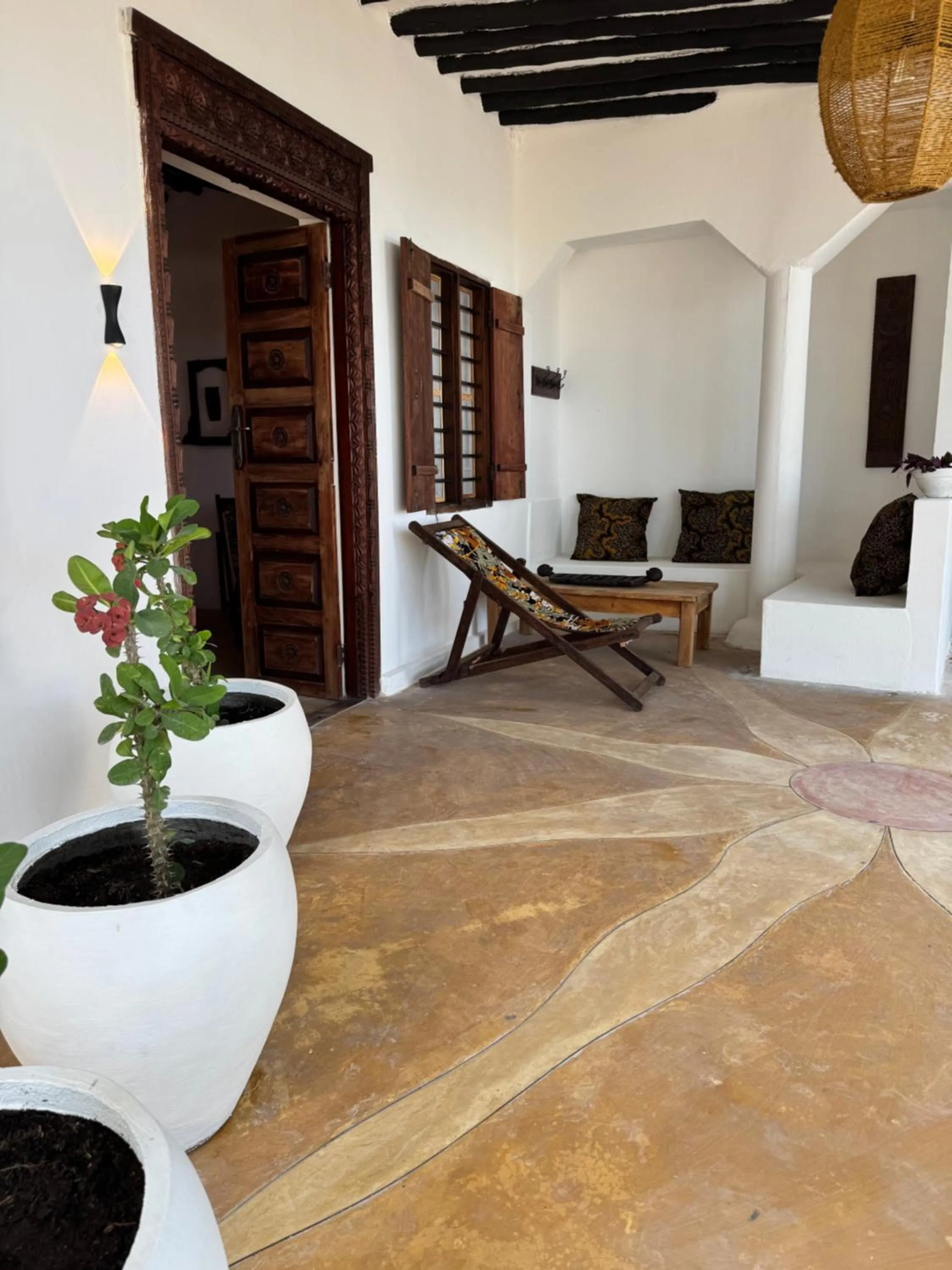 Seating area in Mango Beach House