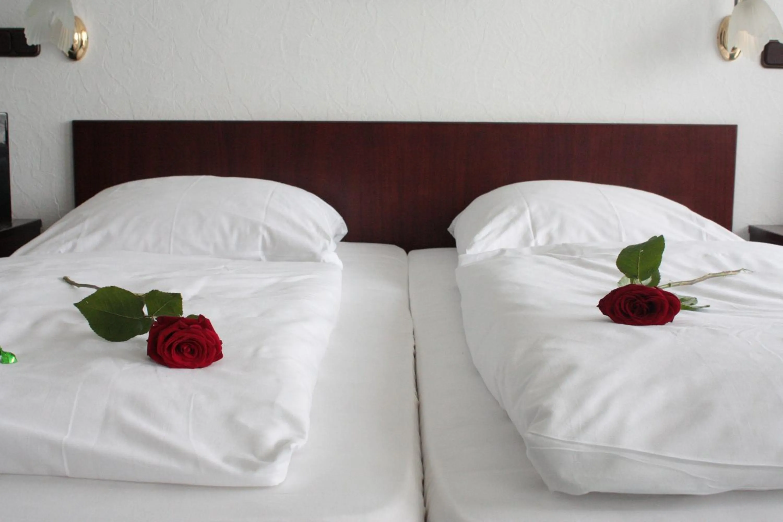 Bed in Hotel Mainbogen