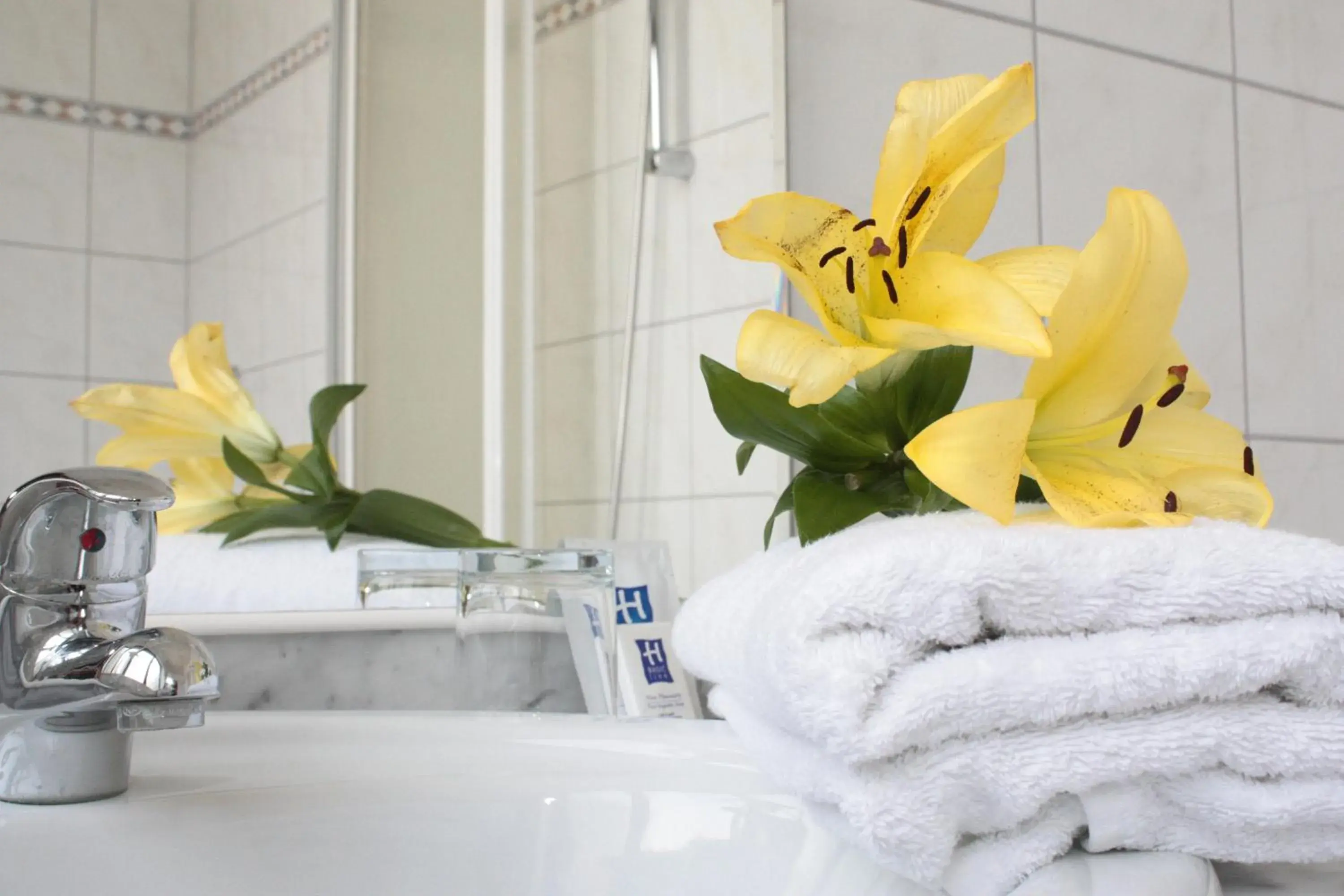 Shower, Bathroom in Mainbogen Hotel