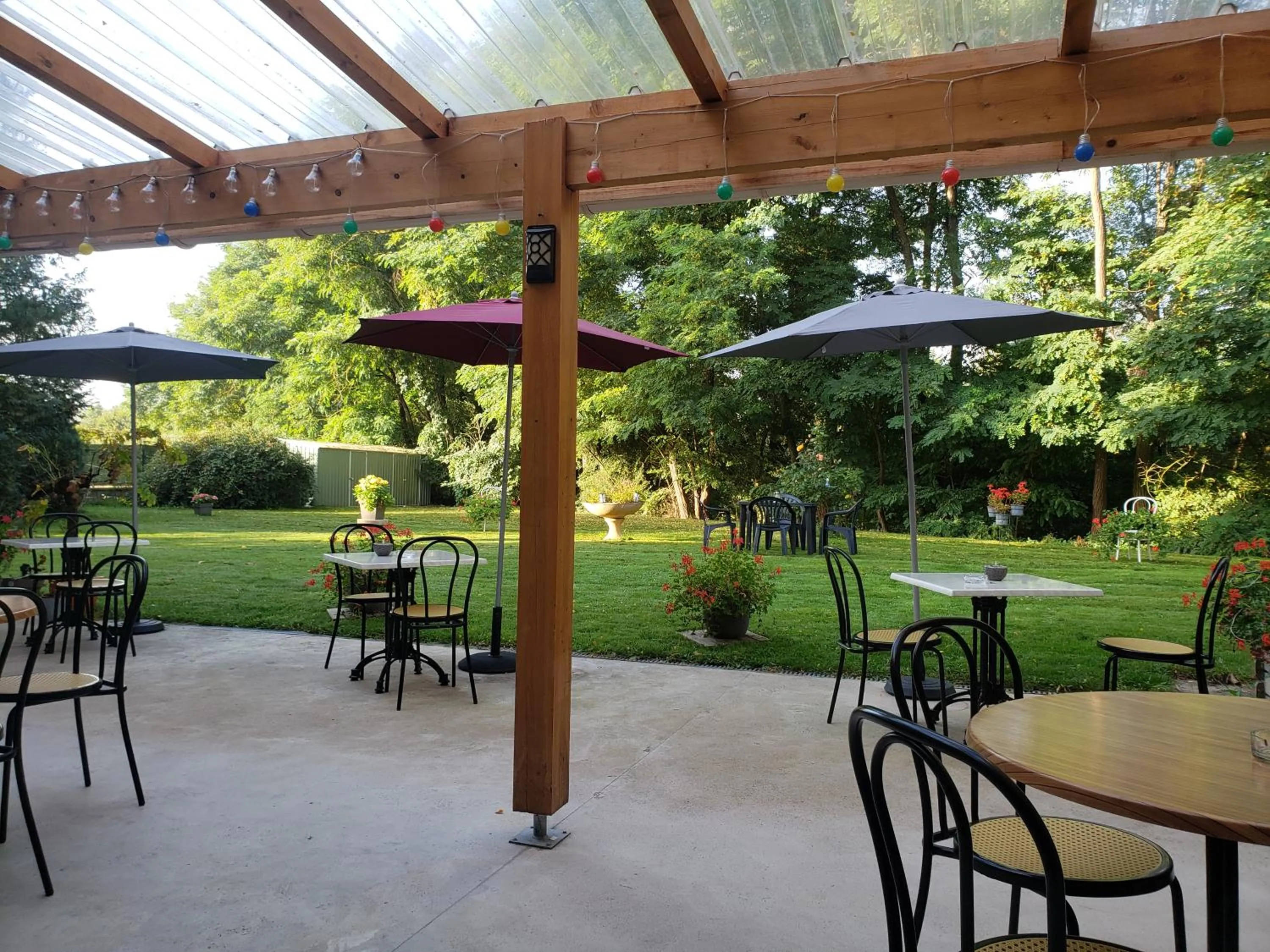 Garden in Hôtel Acacia Nancy sud Lunéville