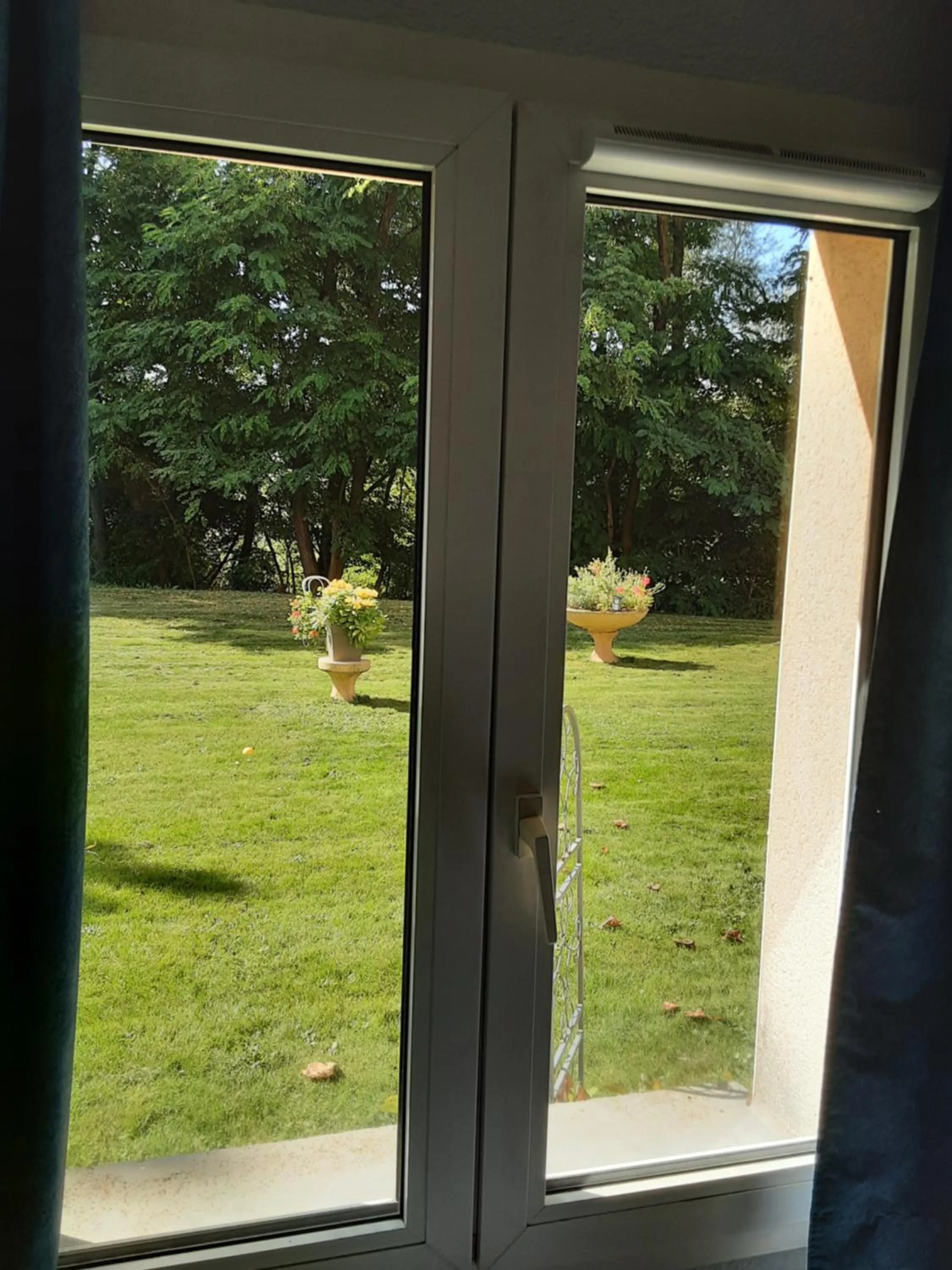 Garden view in Hôtel Acacia Nancy sud Lunéville