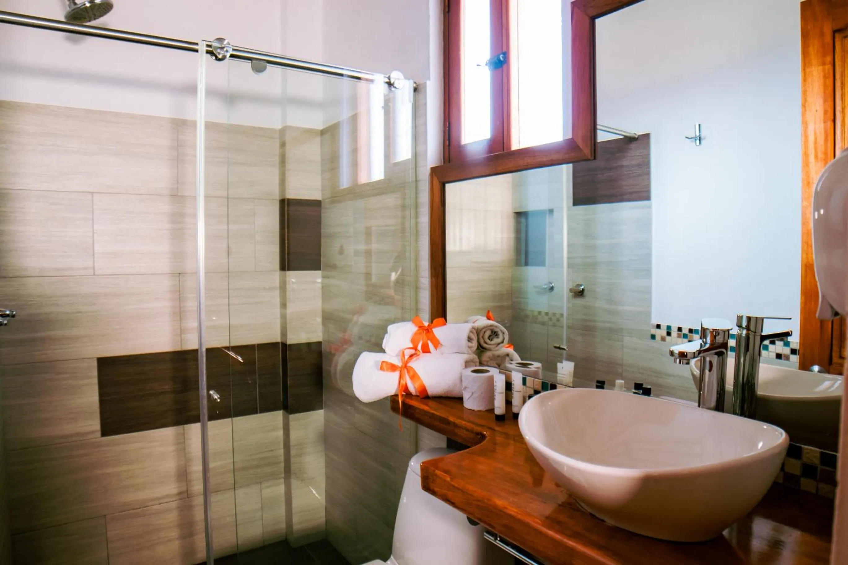 Shower in Fontana Plaza Hotel