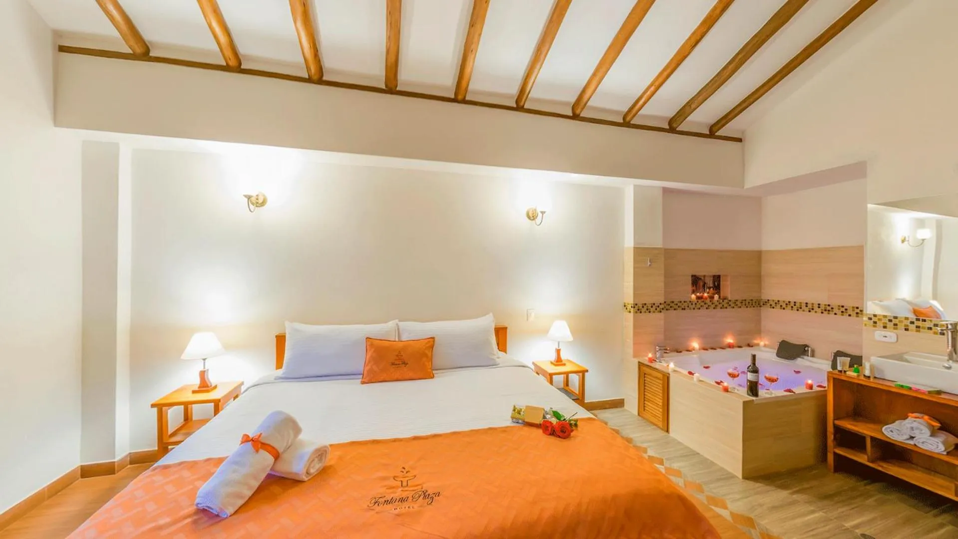 Bed in Fontana Plaza Hotel