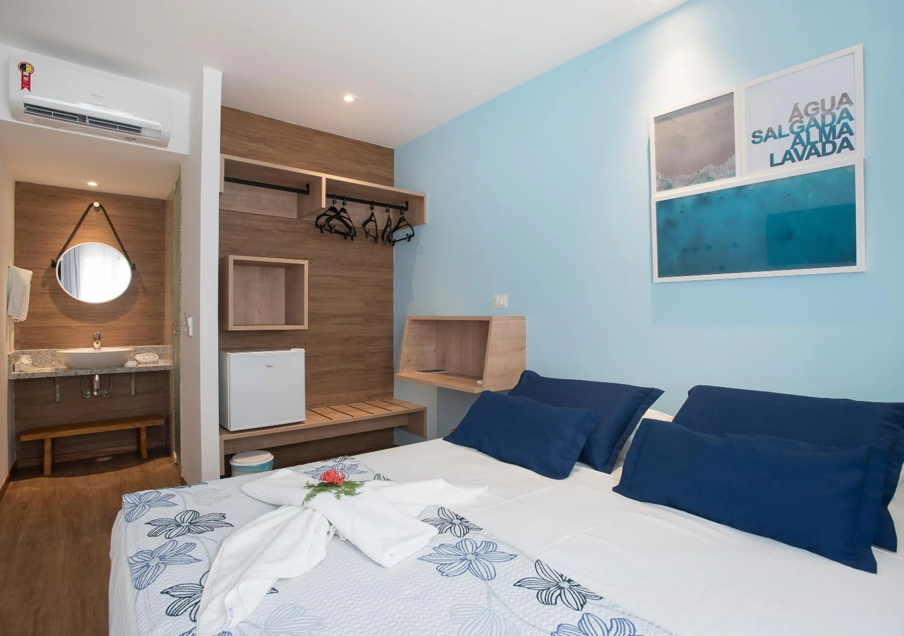 Bed in Pousada Olho D'água