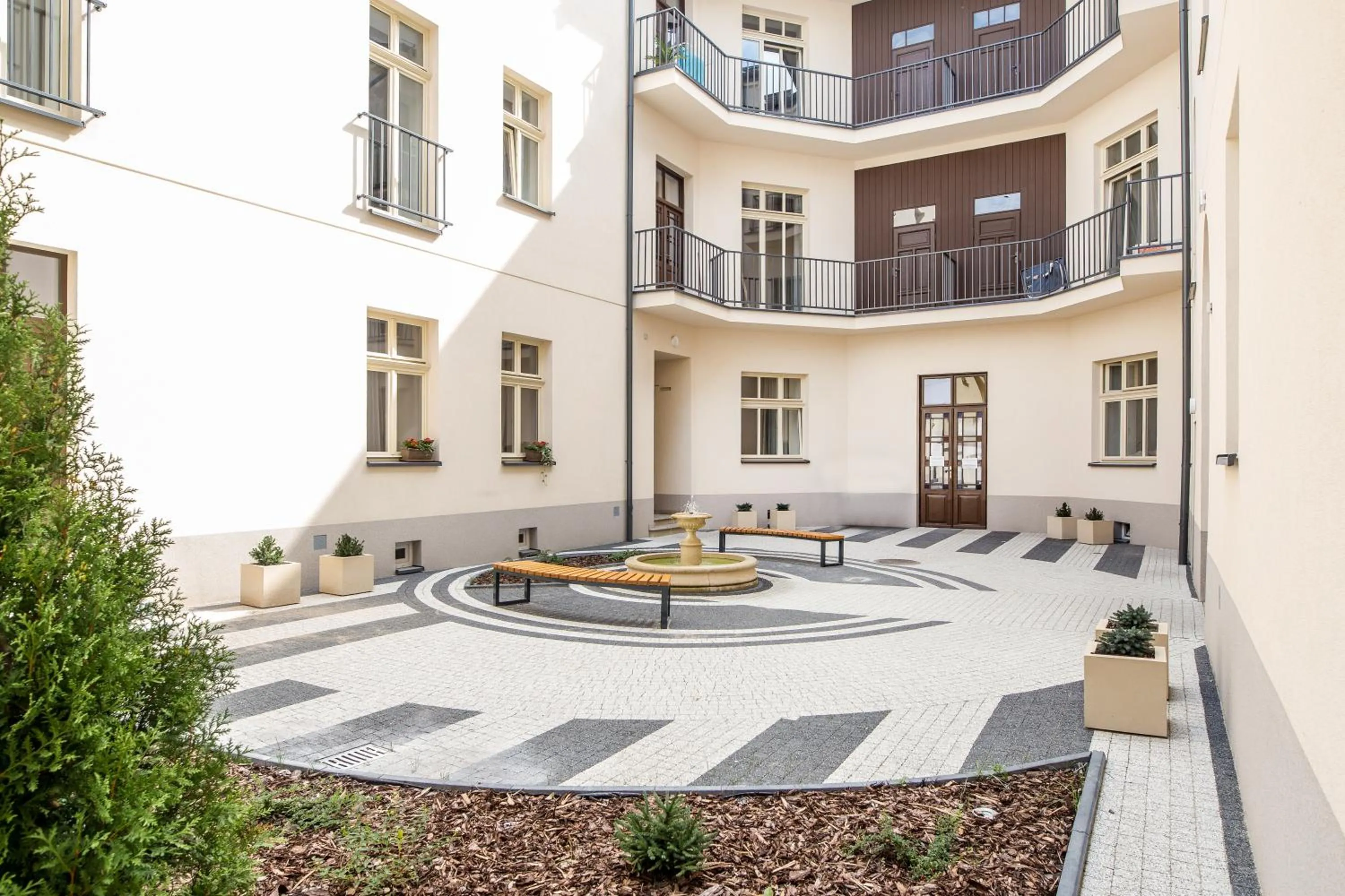 Property building in Krakow Central Apartments