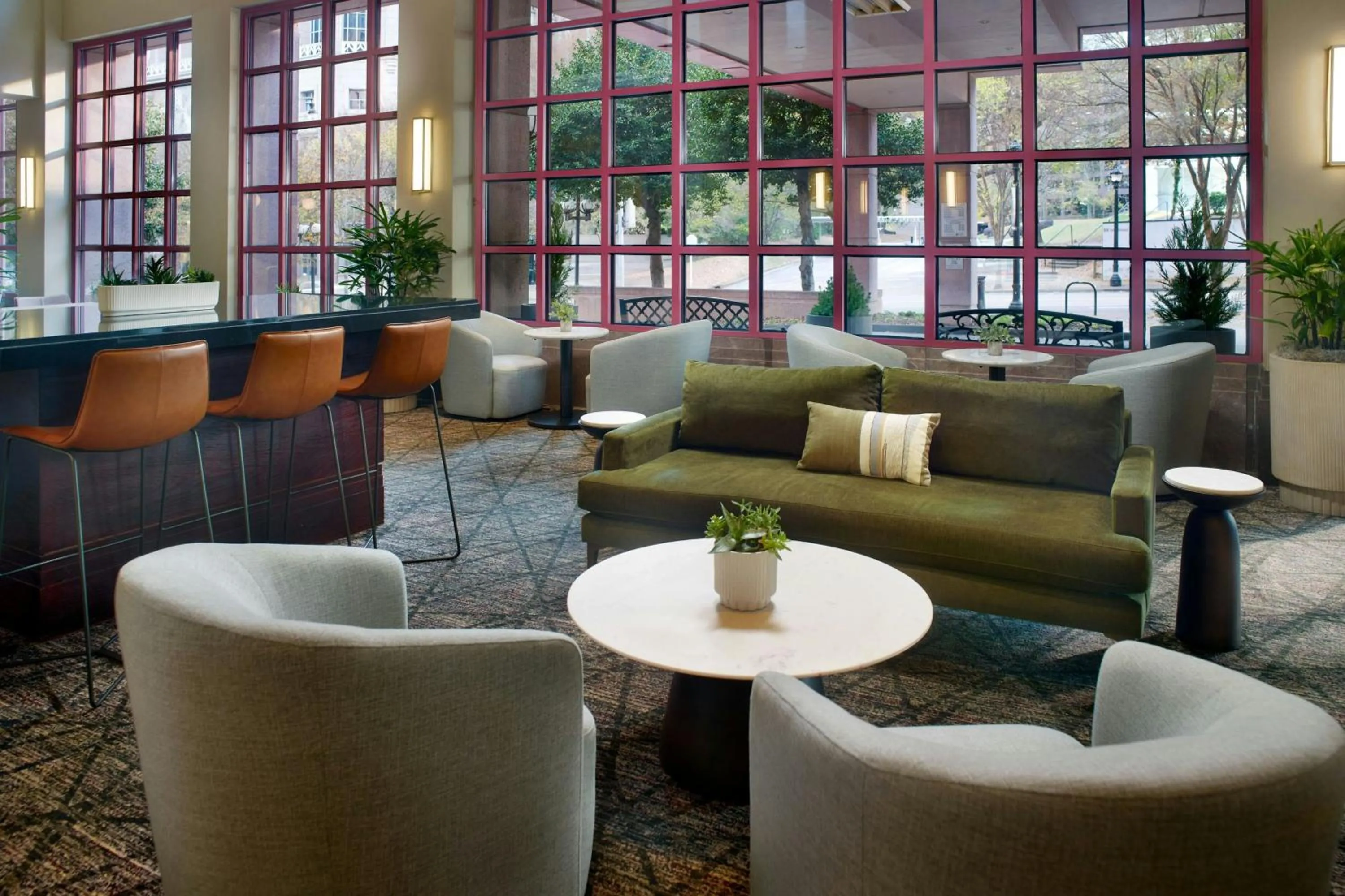 Lobby or reception in Atlanta Marriott Suites Midtown