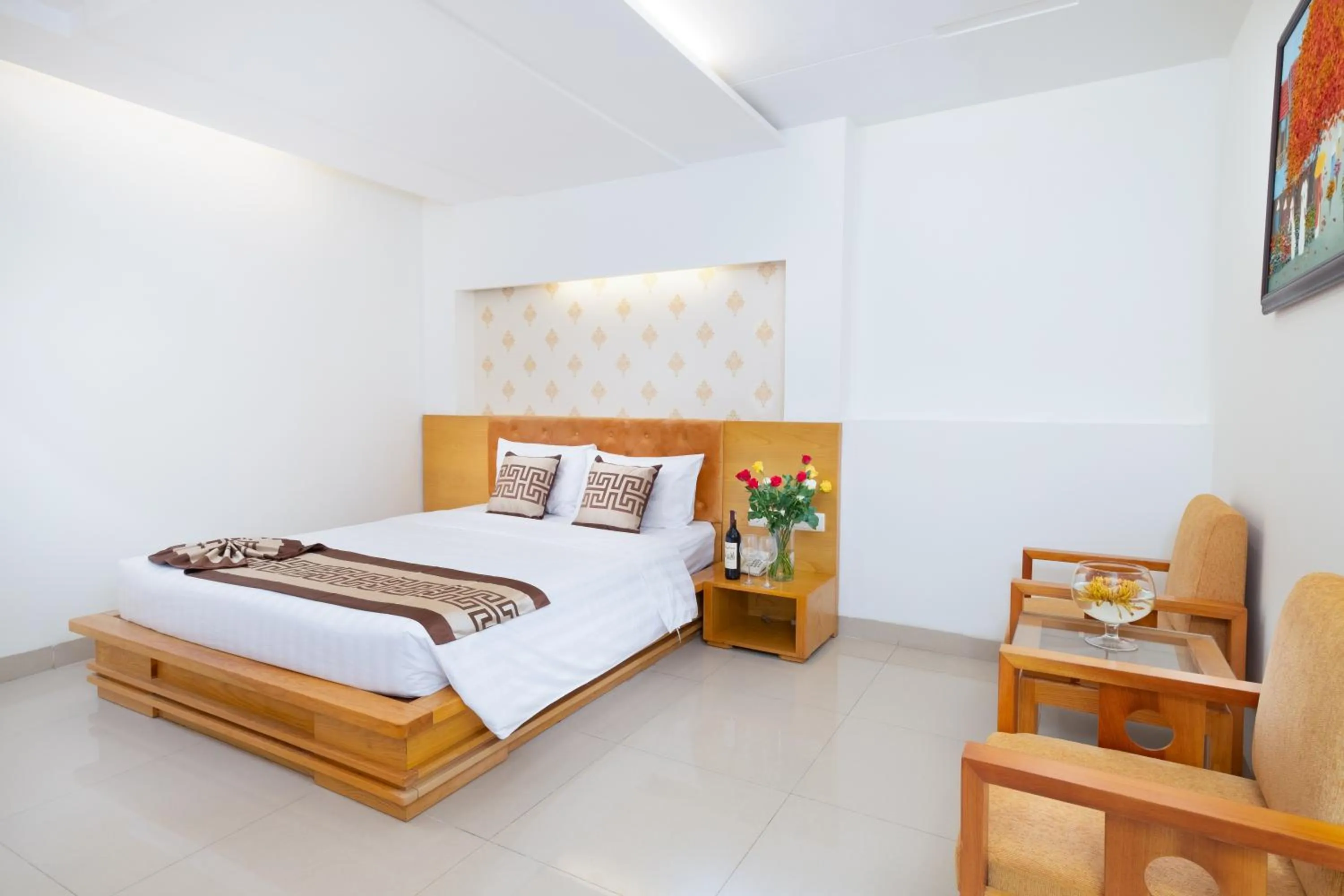 Bed in Gia Huy Hotel