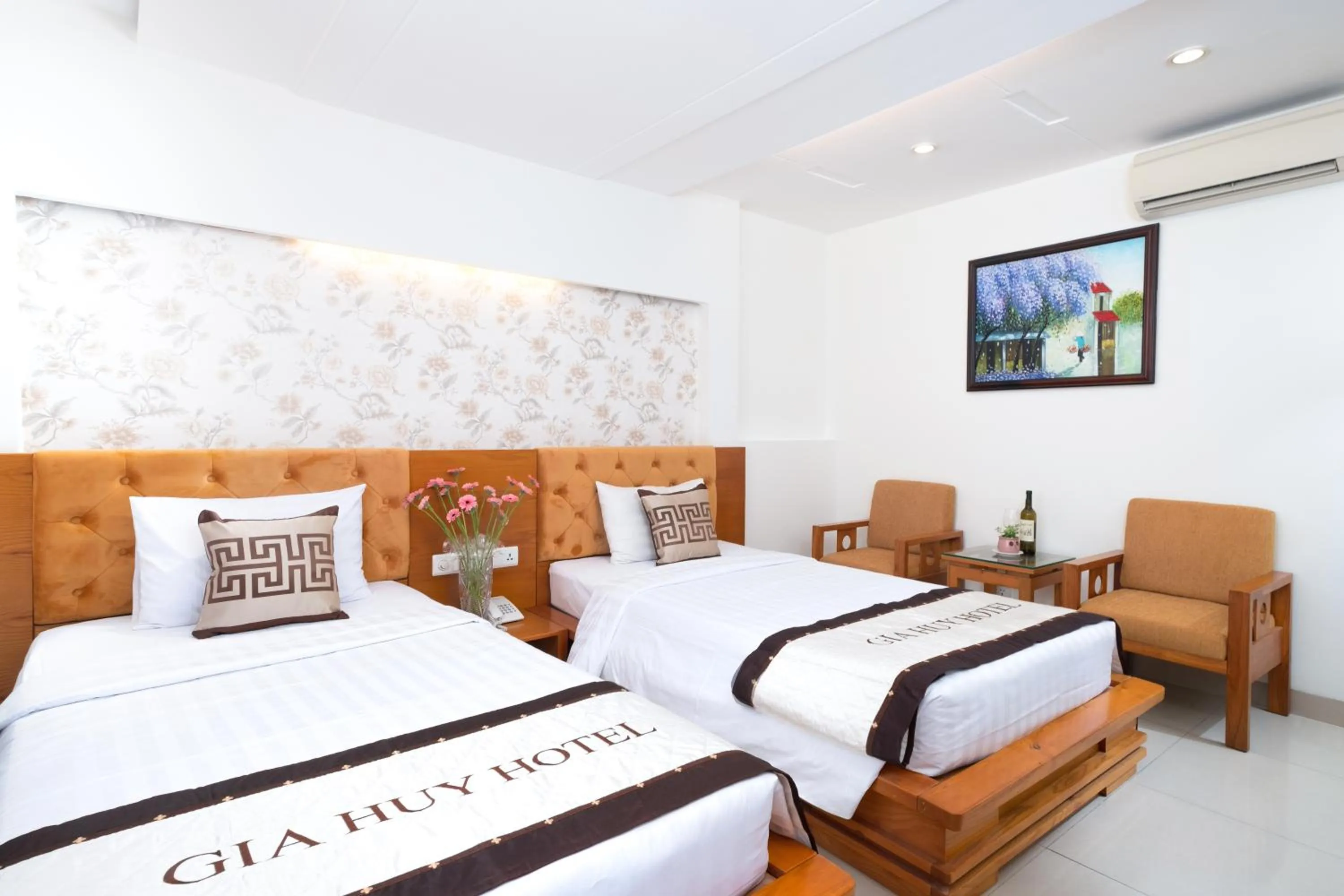 Bed in Gia Huy Hotel