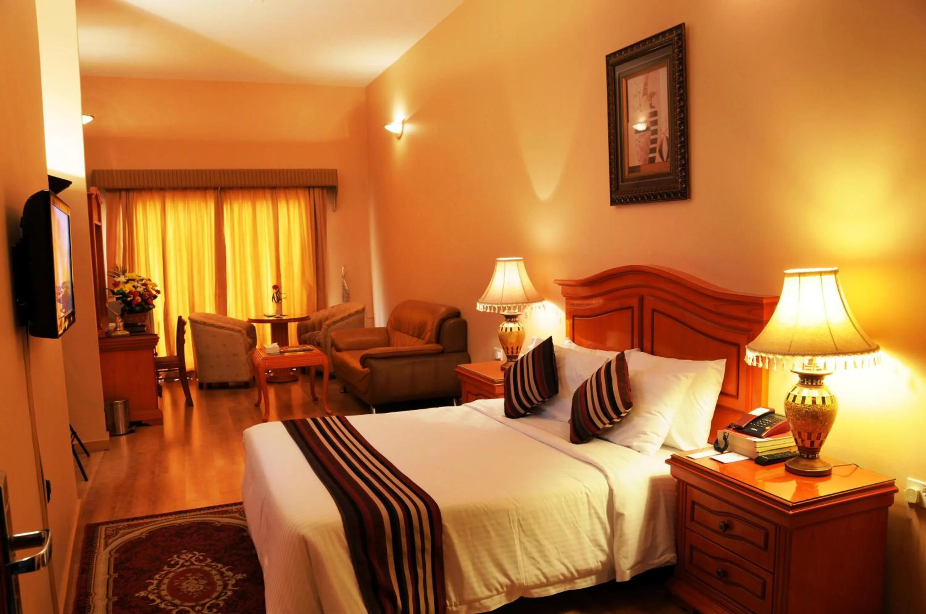 Bed in Gulf Gate Hotel