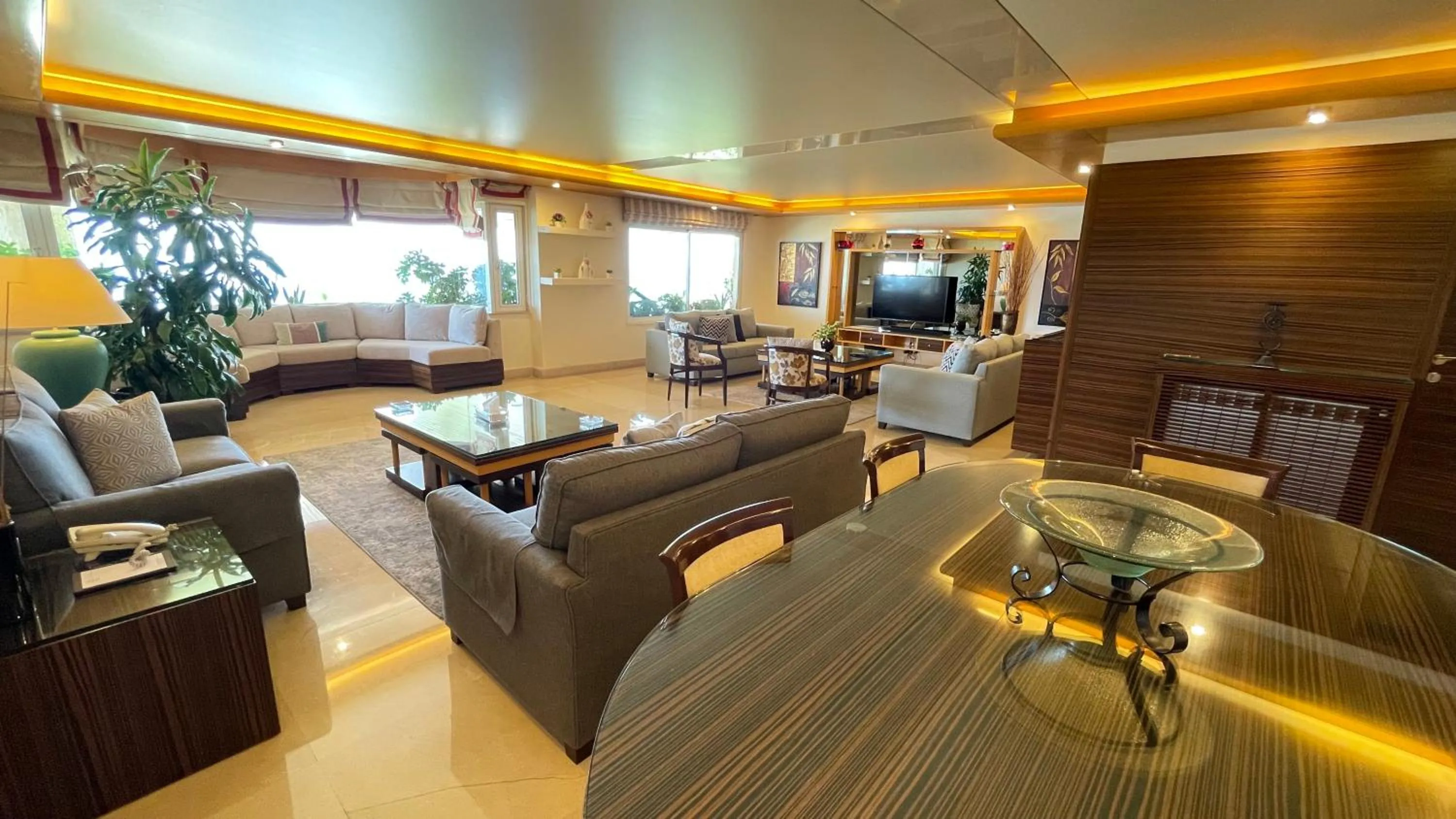 Living room in Lahoya Suites