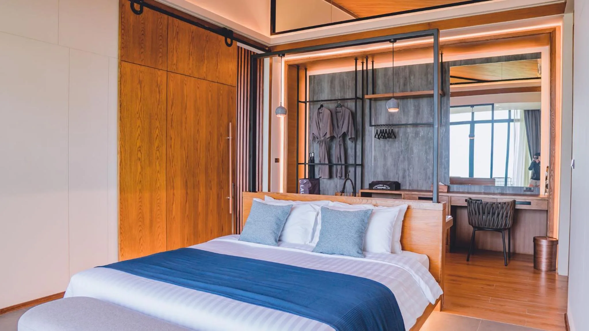 Bed in The Cabin Beach Resort