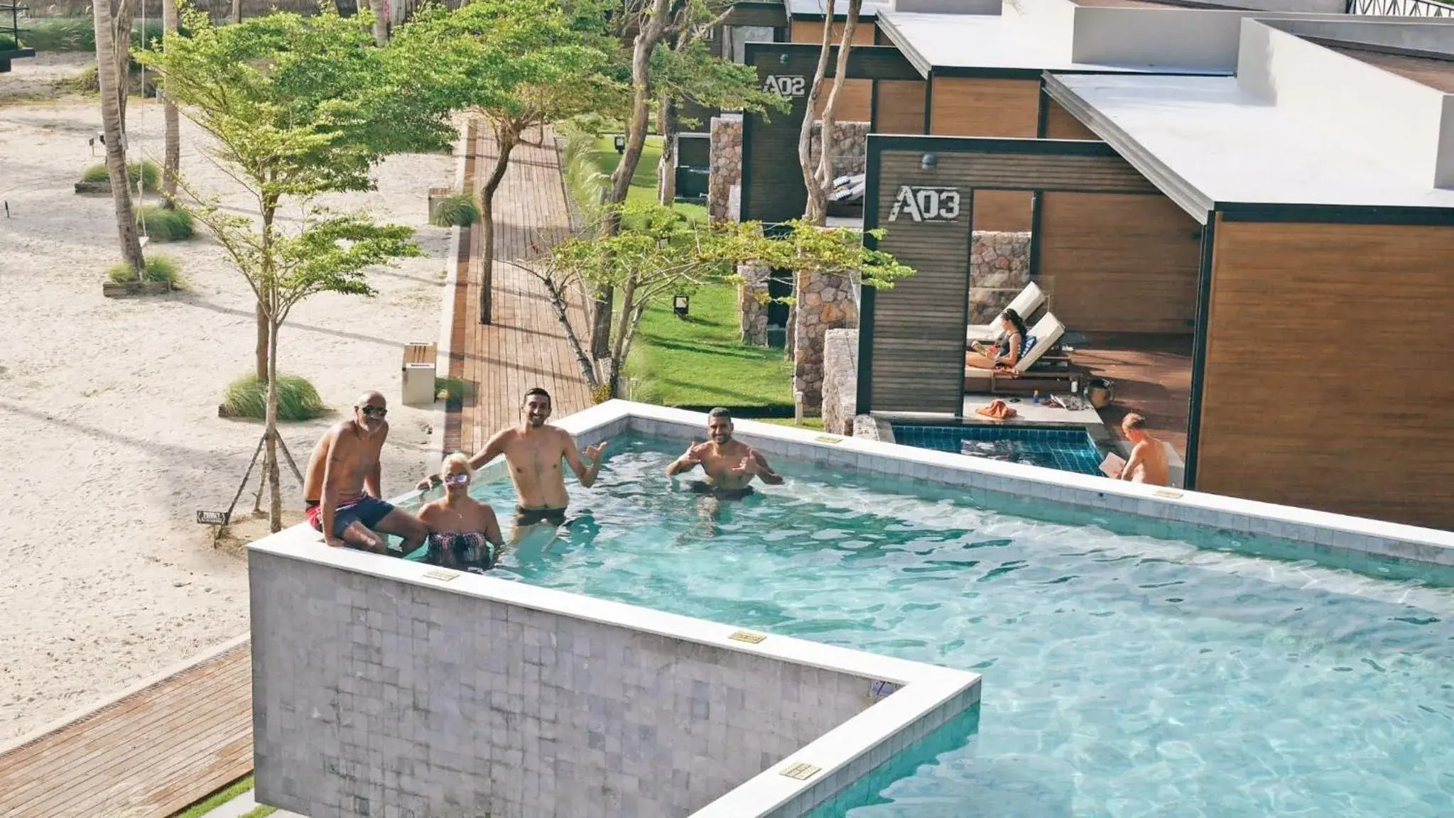 Swimming pool in The Cabin Beach Resort Swimming pool in The Cabin Beach Resort