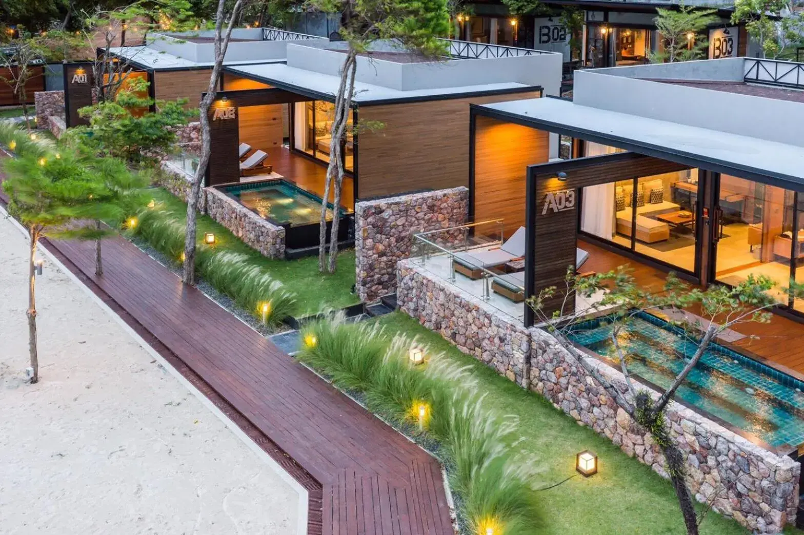 Property building in The Cabin Beach Resort Property building in The Cabin Beach Resort