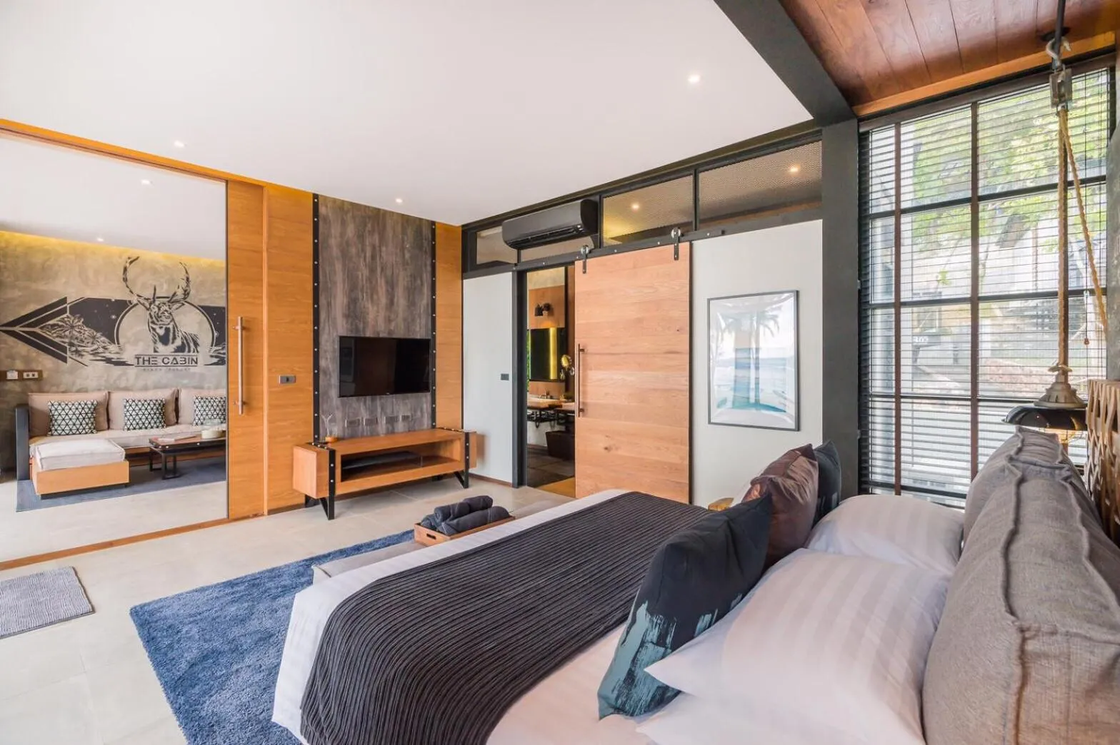 Bedroom, Bed in The Cabin Beach Resort