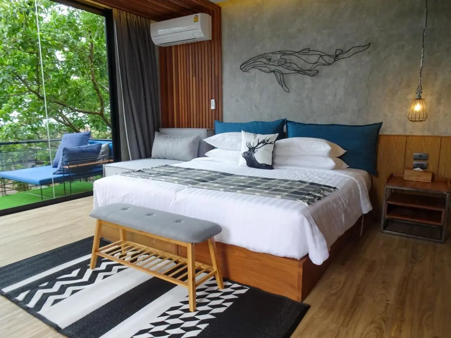Bedroom, Bed in The Cabin Beach Resort Bedroom, Bed in The Cabin Beach Resort