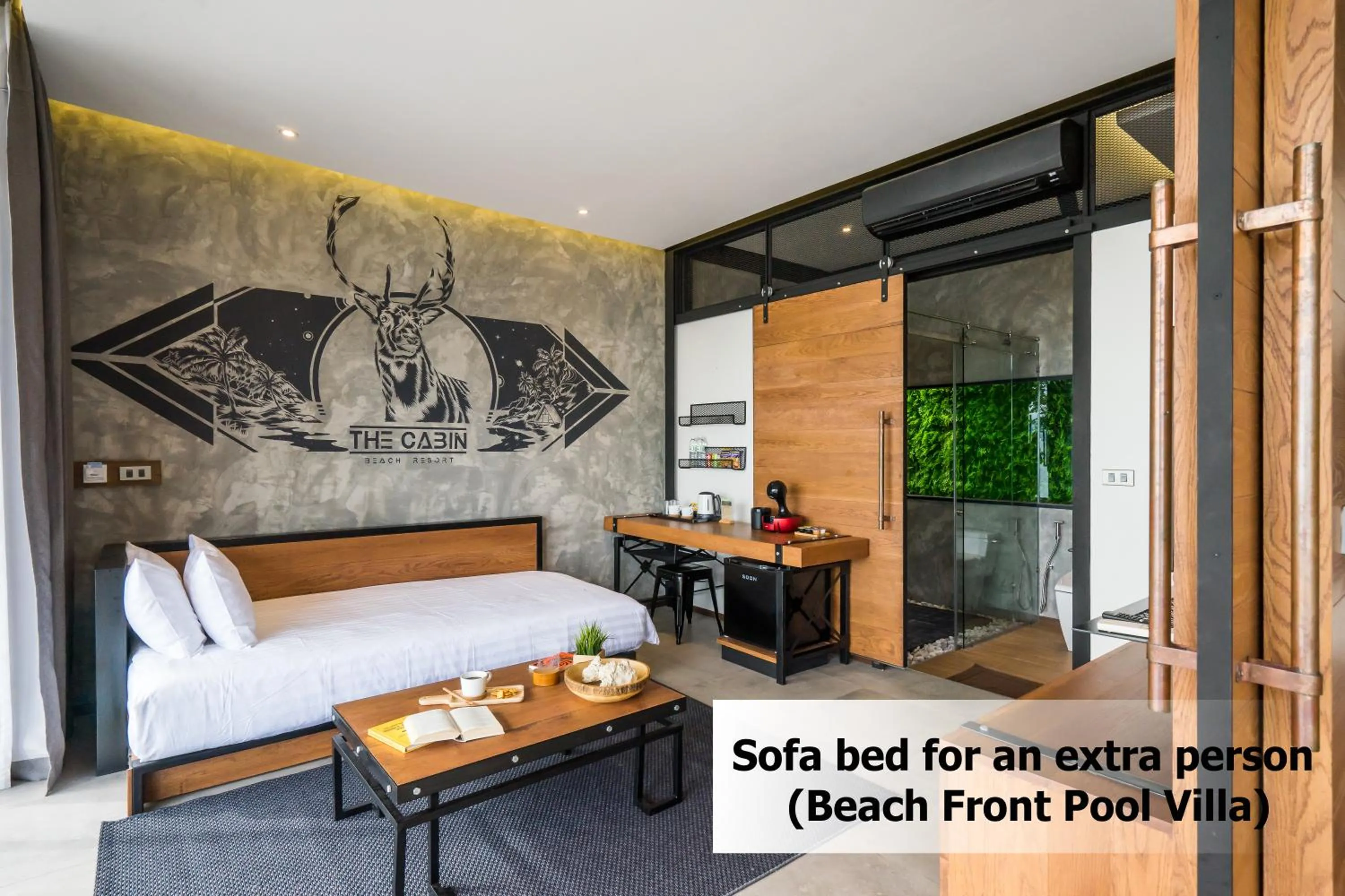 Bed in The Cabin Beach Resort