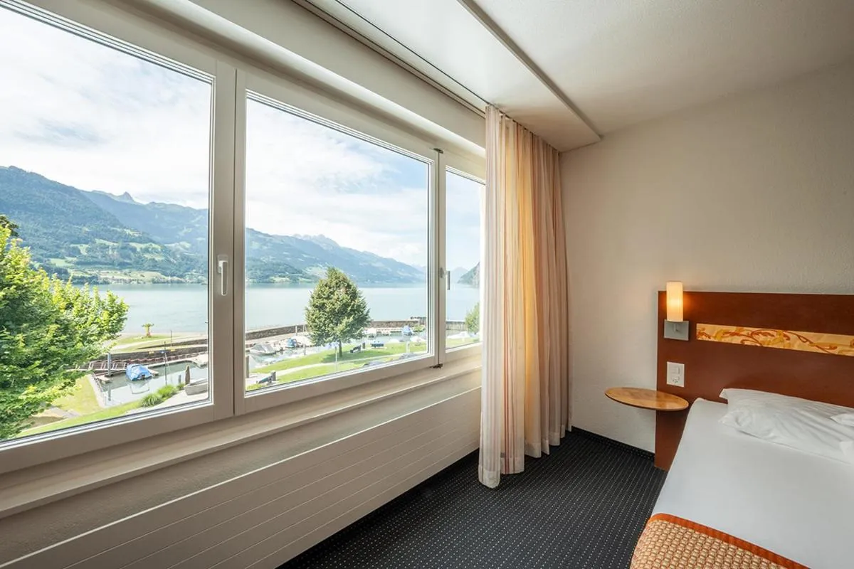 Bed in Hotel Seehof Superior