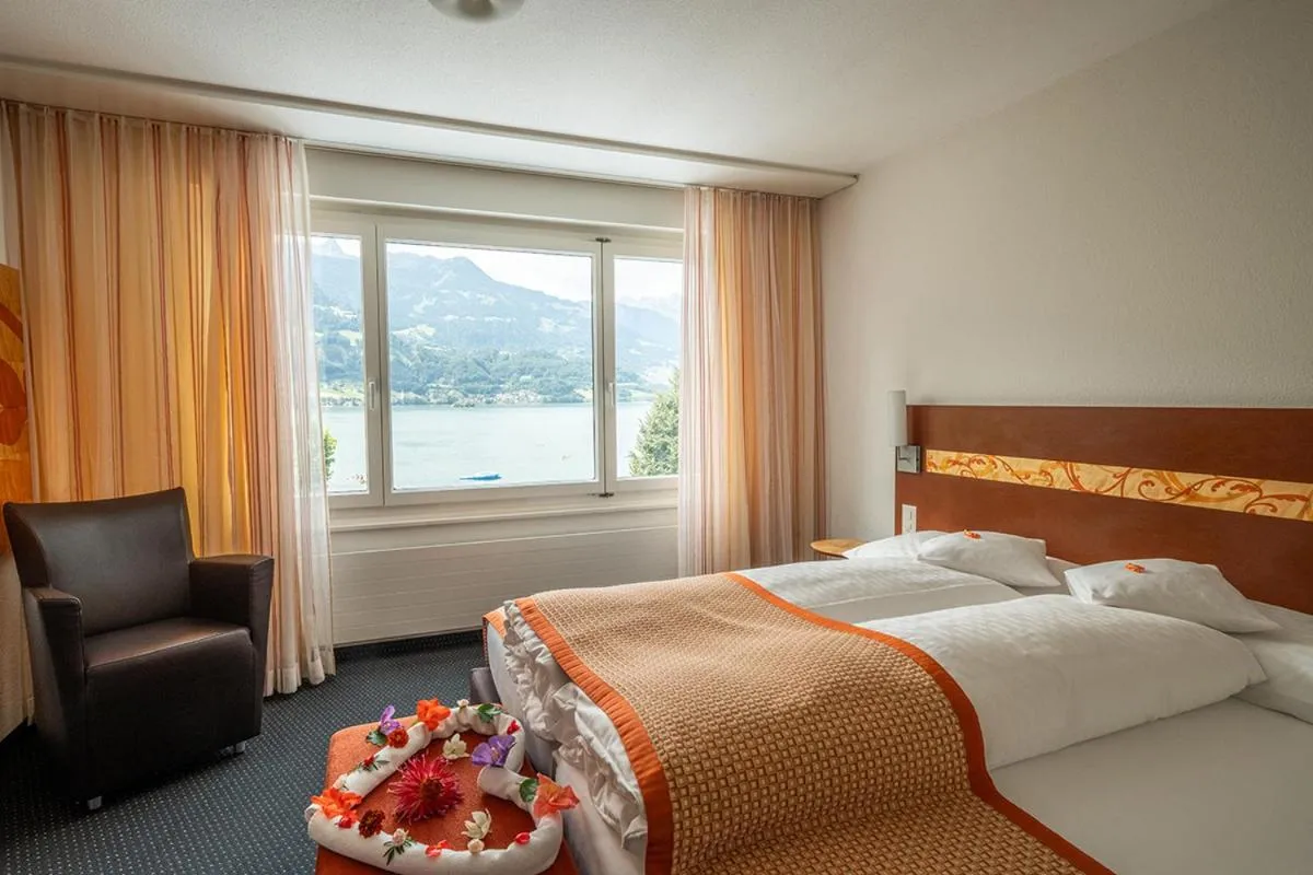 Bed in Hotel Seehof Superior