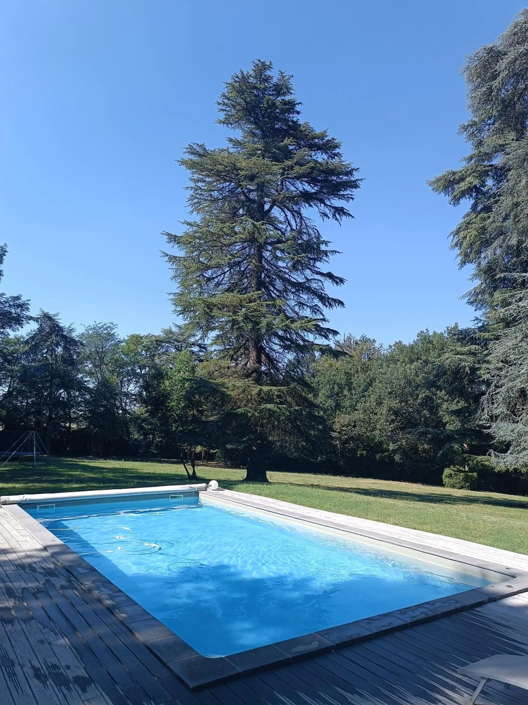 Pool view in Le Jardin Des Cèdres