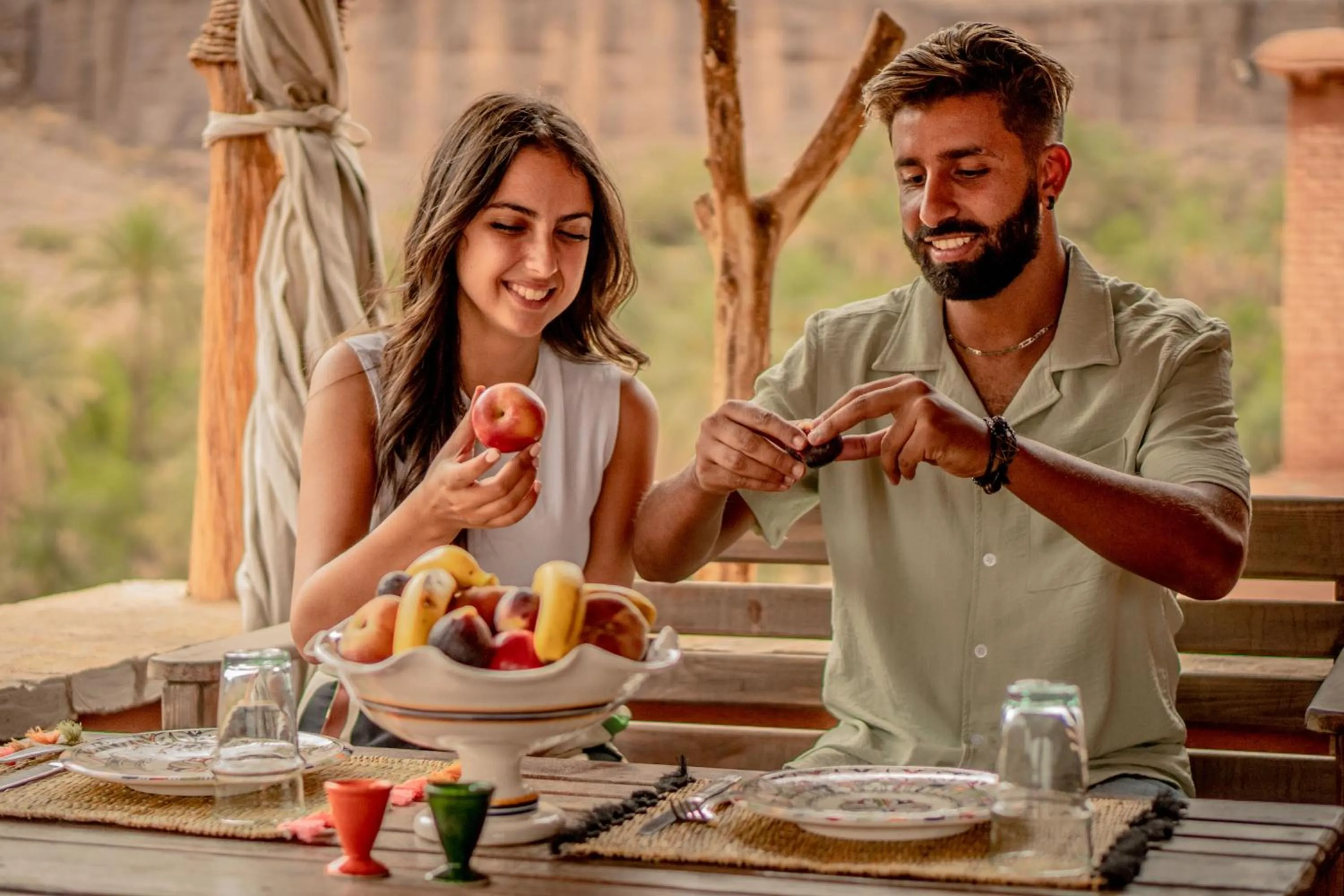 Food and drinks in Ouednoujoum Ecolodge & Spa