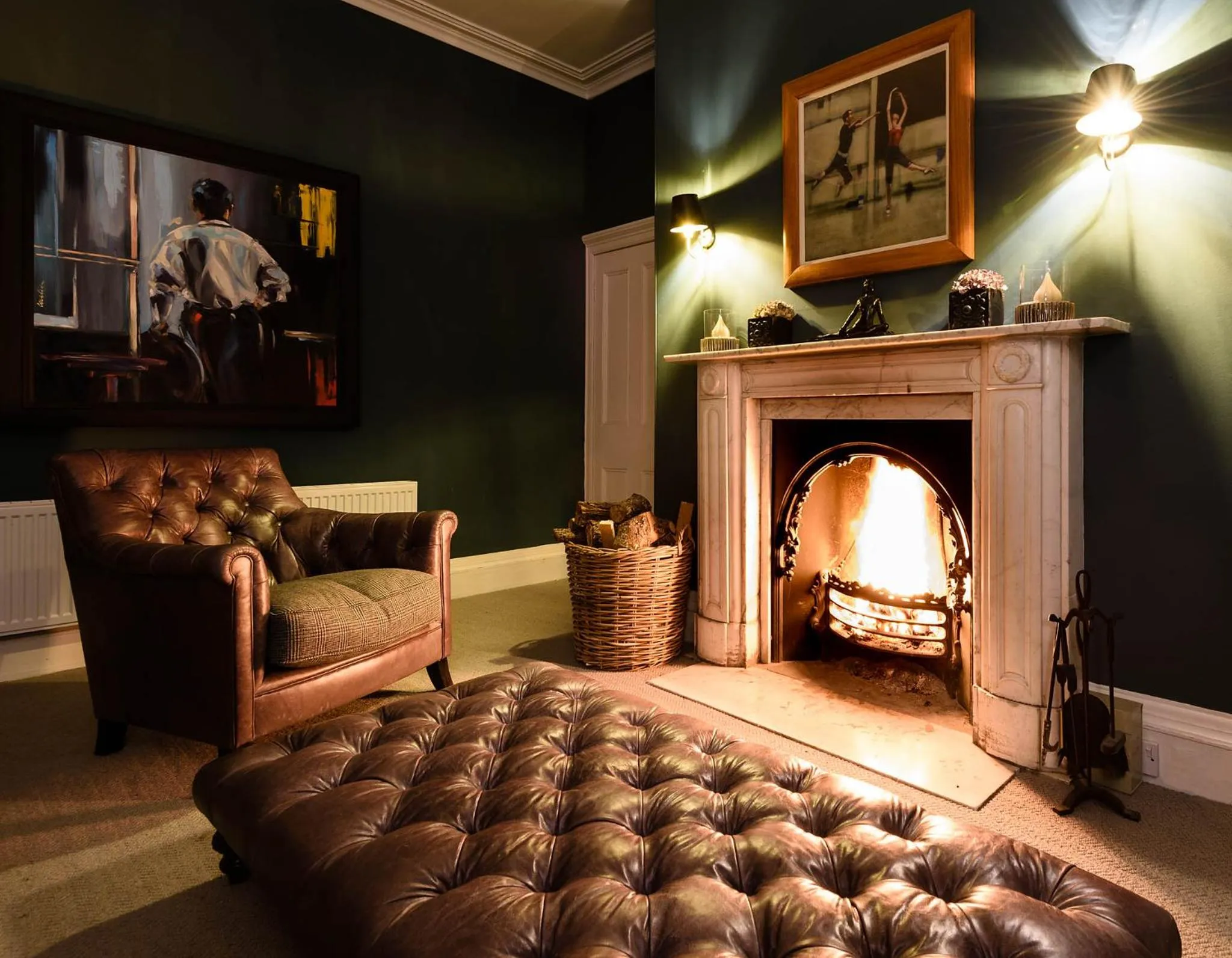 Living room in The Old Manse of Blair, Boutique Hotel & Restaurant