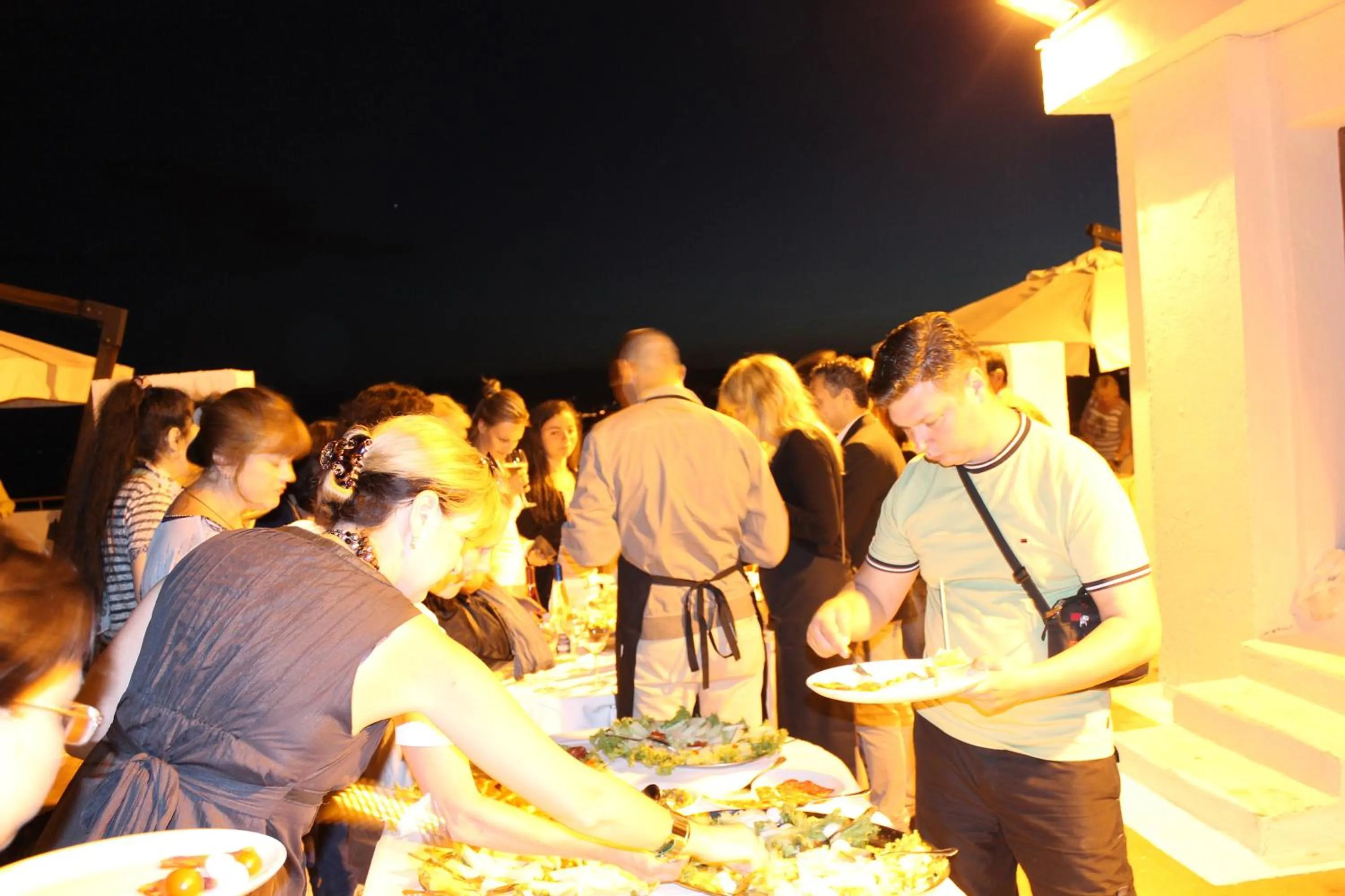 People in Hotel Mediterraneo