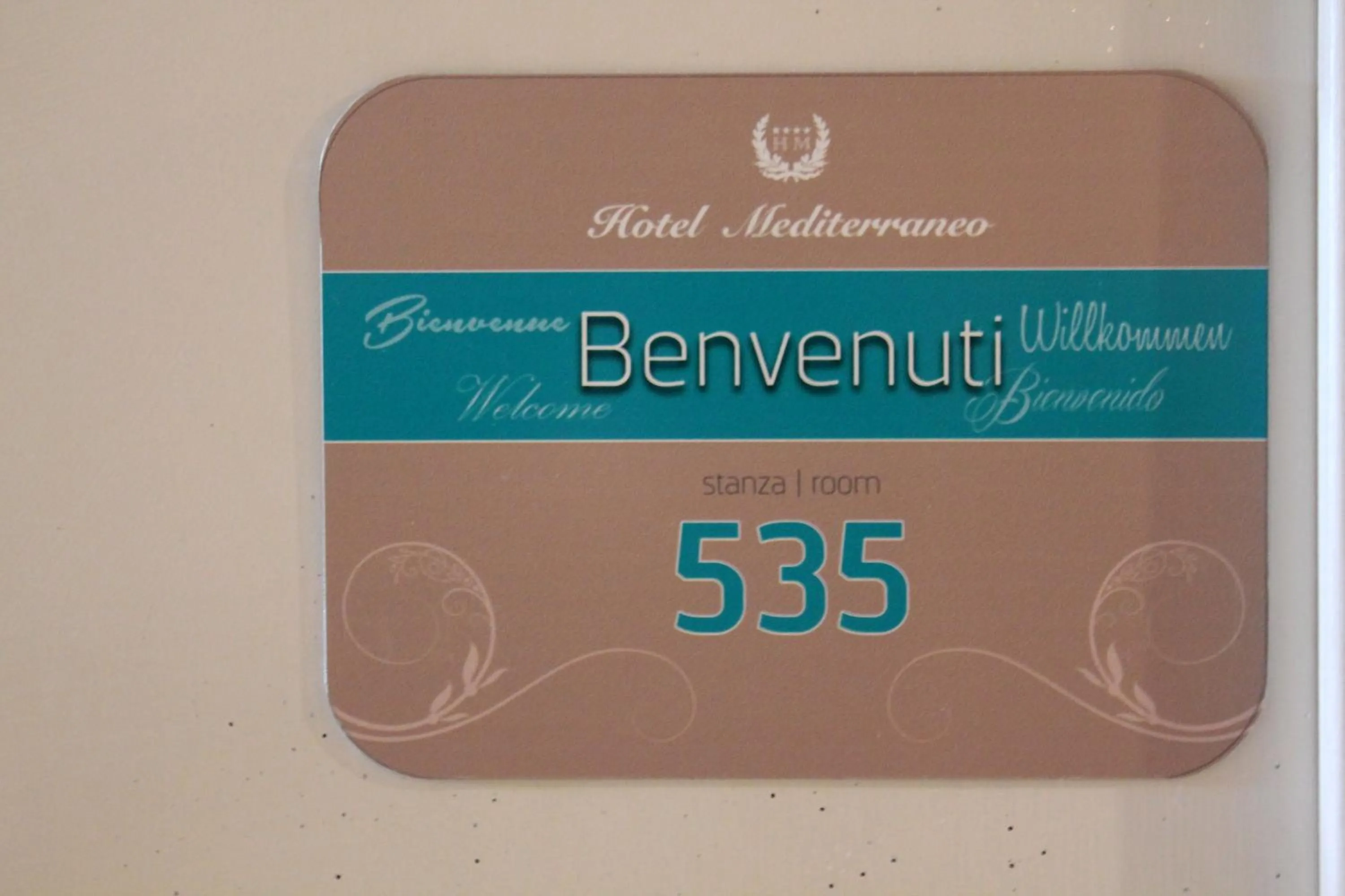 Decorative detail in Hotel Mediterraneo