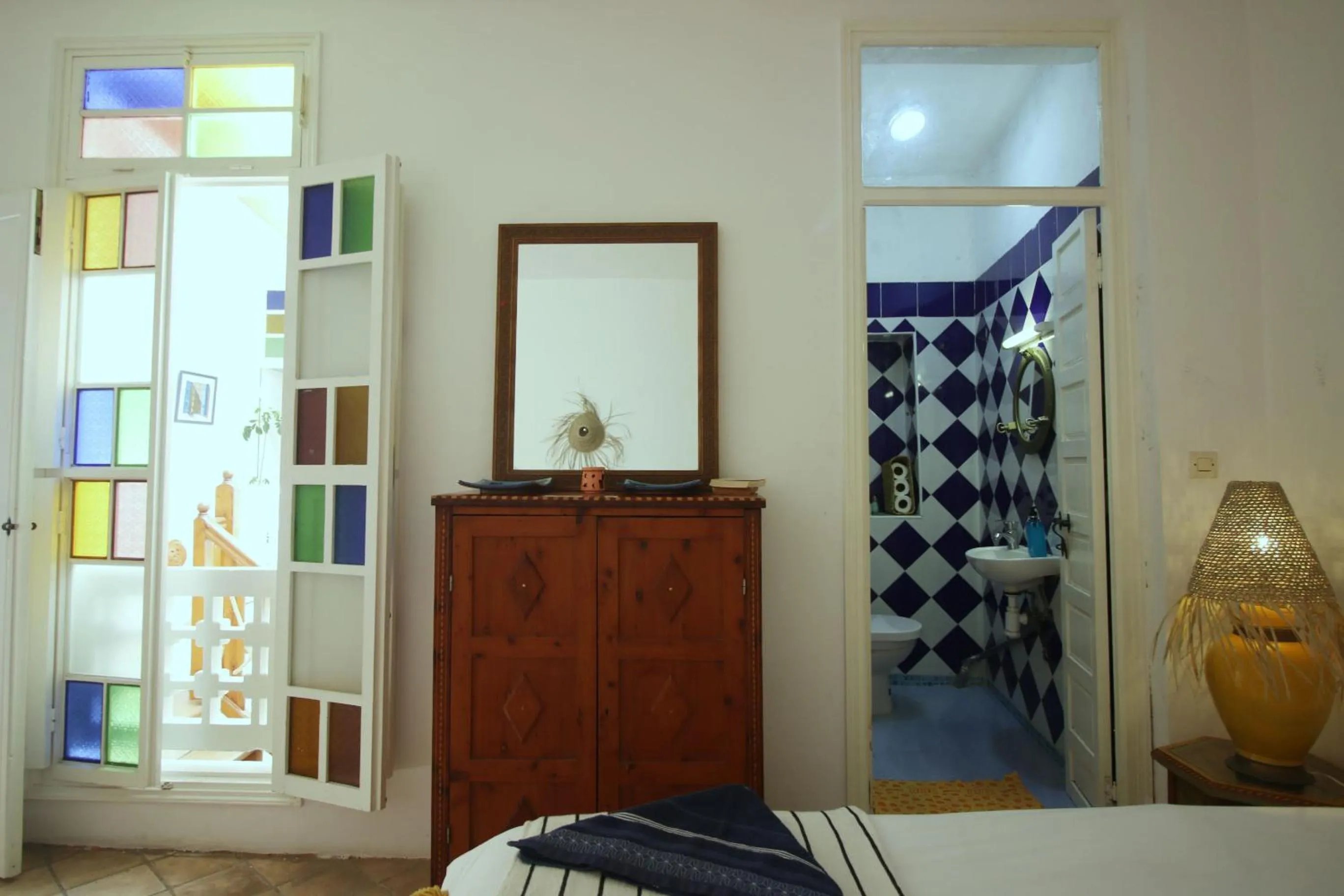 Decorative detail, Bed in Riad Dar Zayna