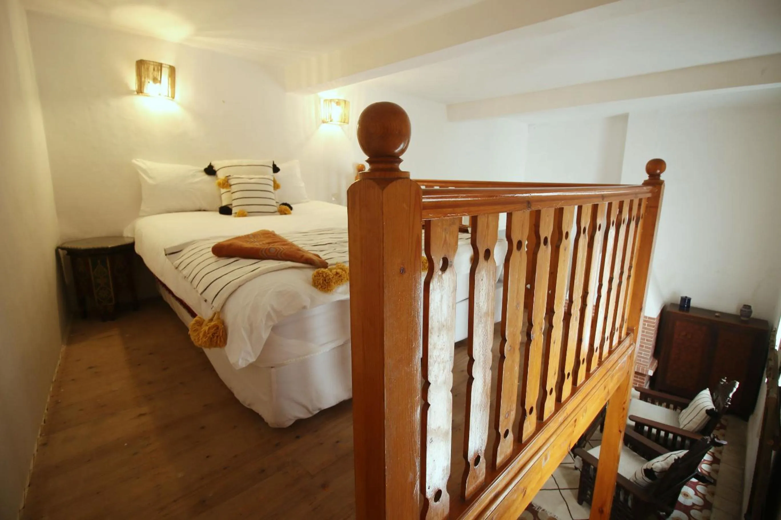 Decorative detail, Bed in Riad Dar Zayna