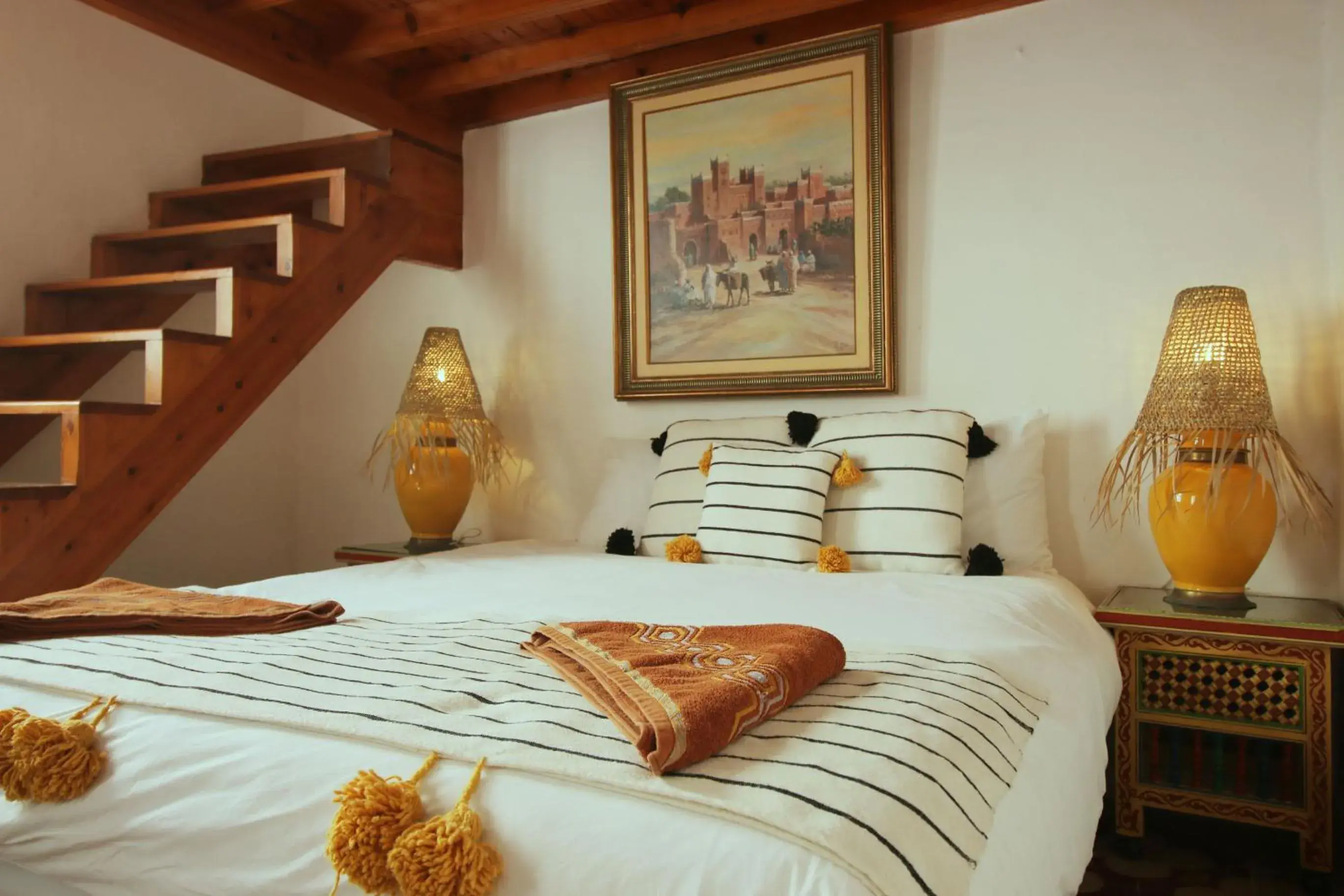 View (from property/room), Bed in Riad Dar Zayna View (from property/room), Bed in Riad Dar Zayna