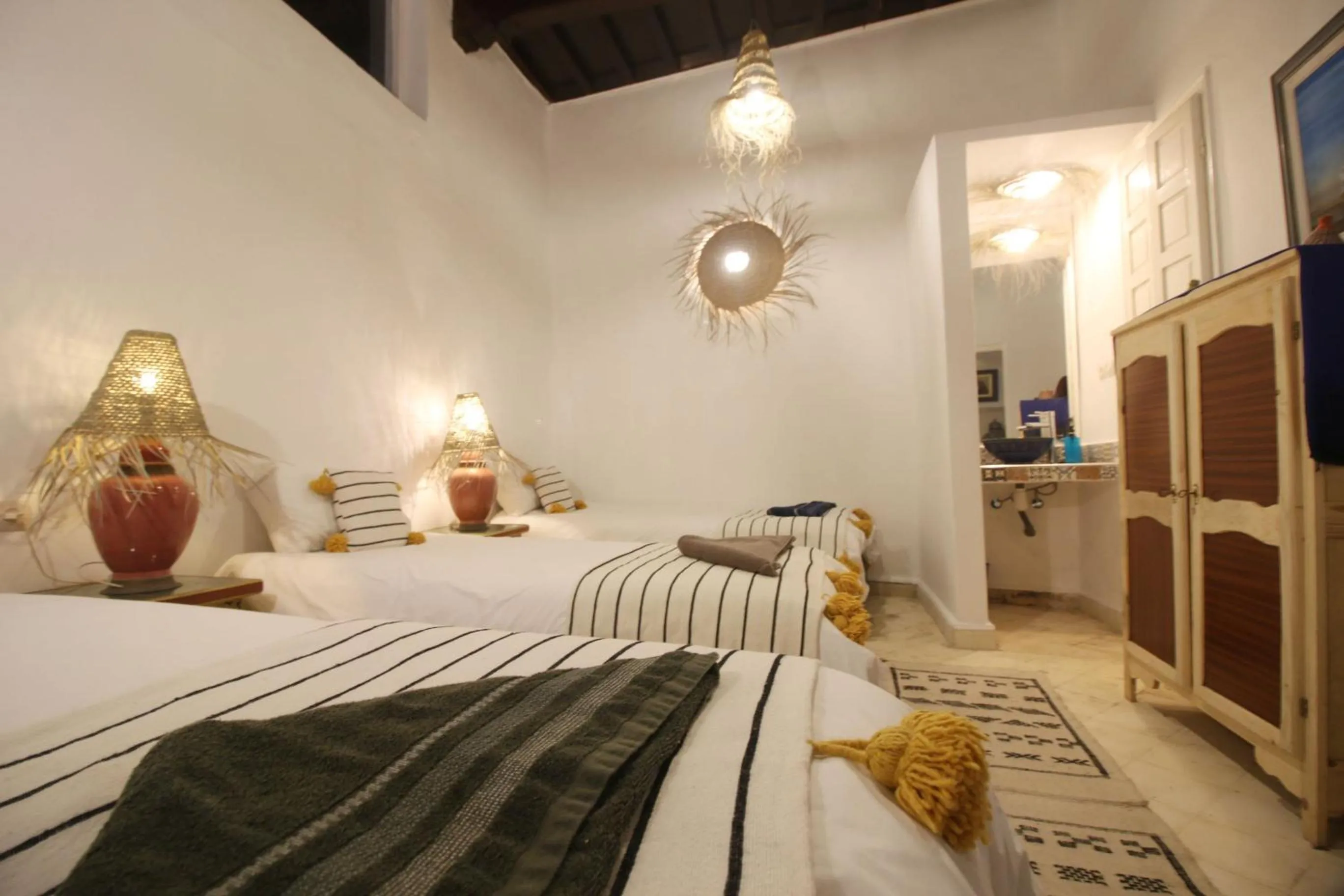 Decorative detail, Bed in Riad Dar Zayna