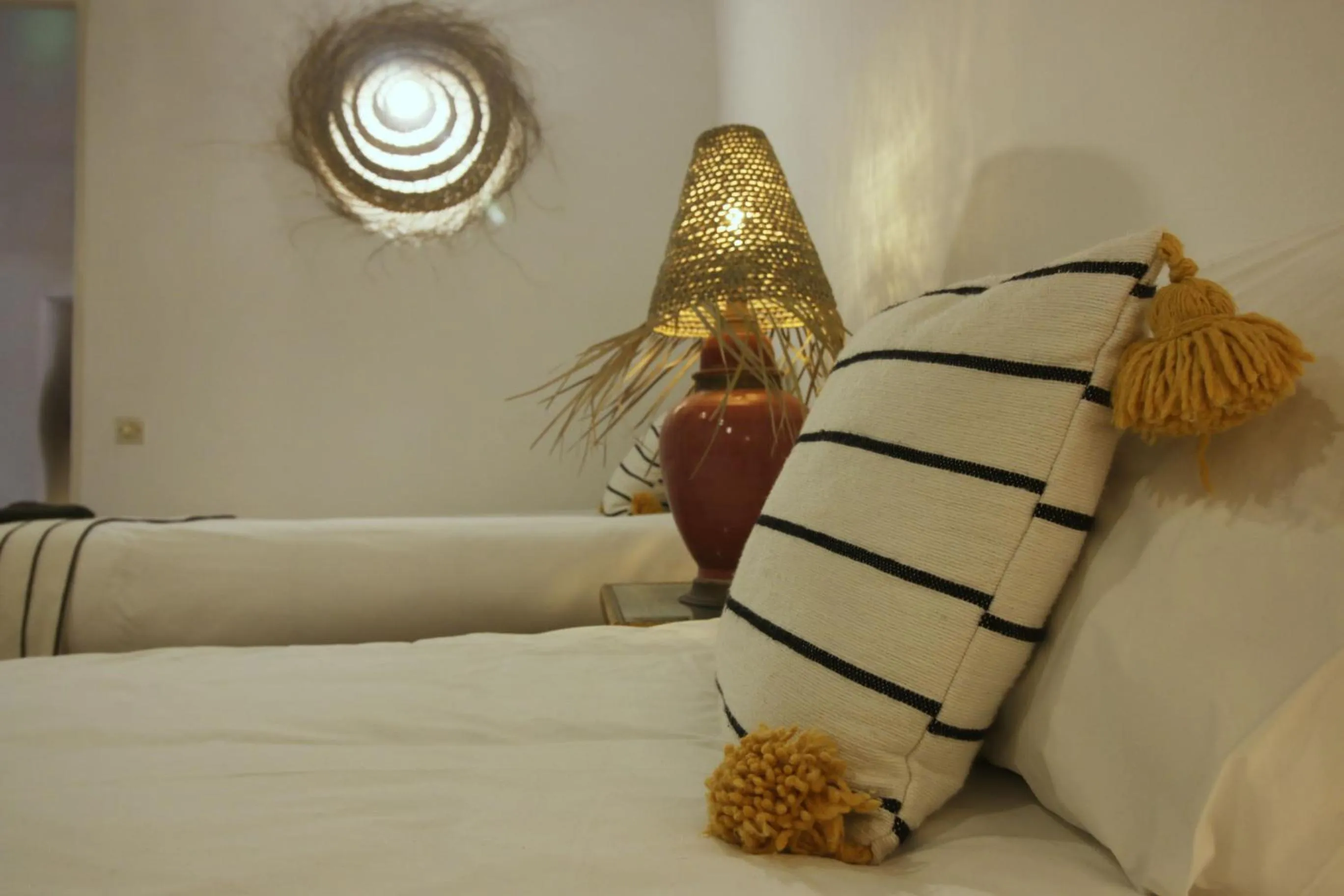 Decorative detail, Bed in Riad Dar Zayna