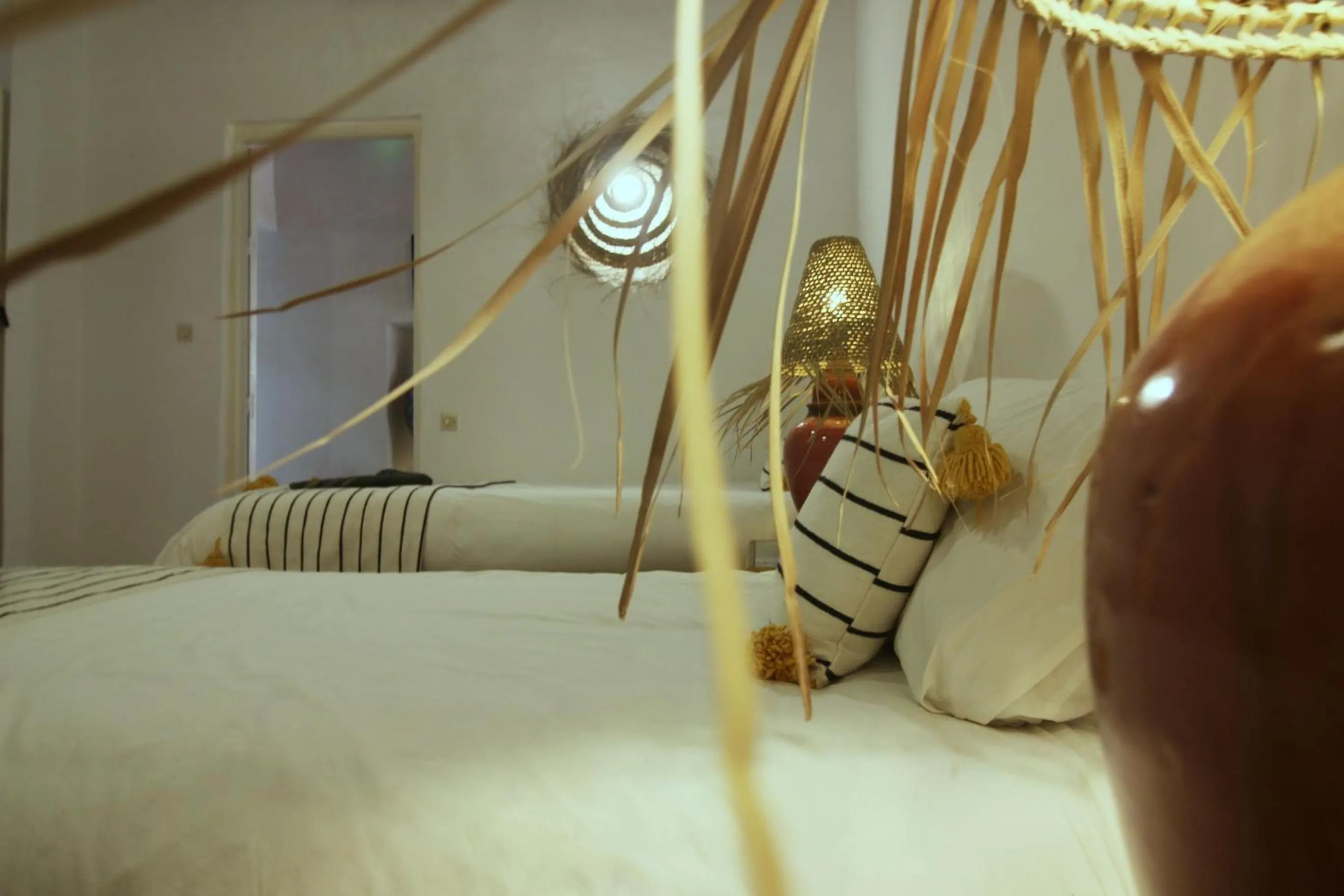 Decorative detail, Bed in Riad Dar Zayna