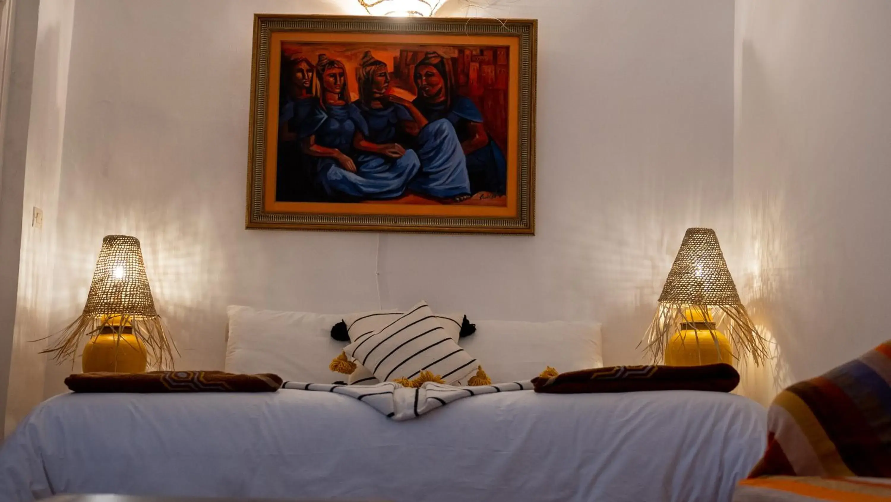 View (from property/room), Bed in Riad Dar Zayna View (from property/room), Bed in Riad Dar Zayna