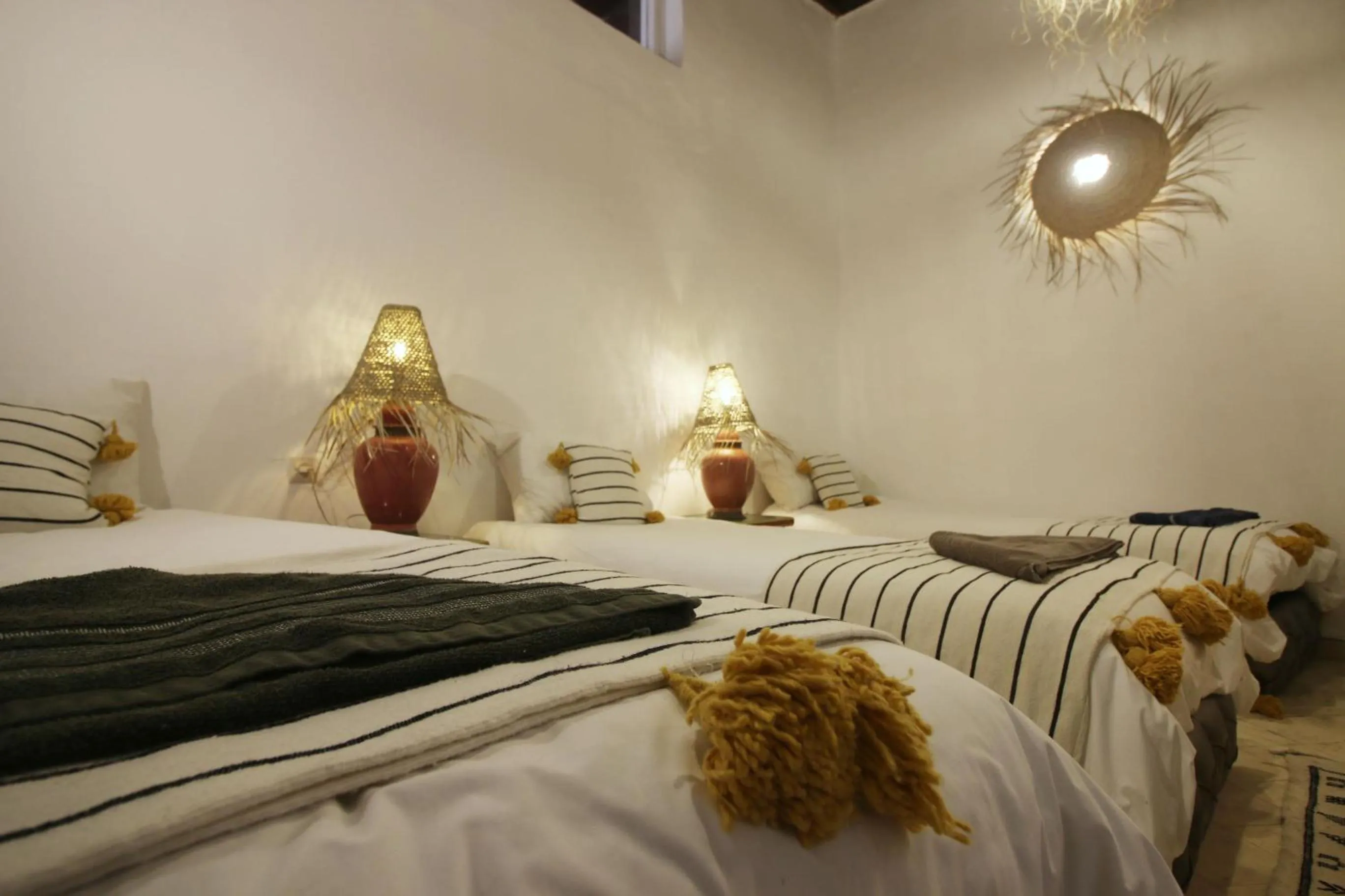 Decorative detail, Bed in Riad Dar Zayna