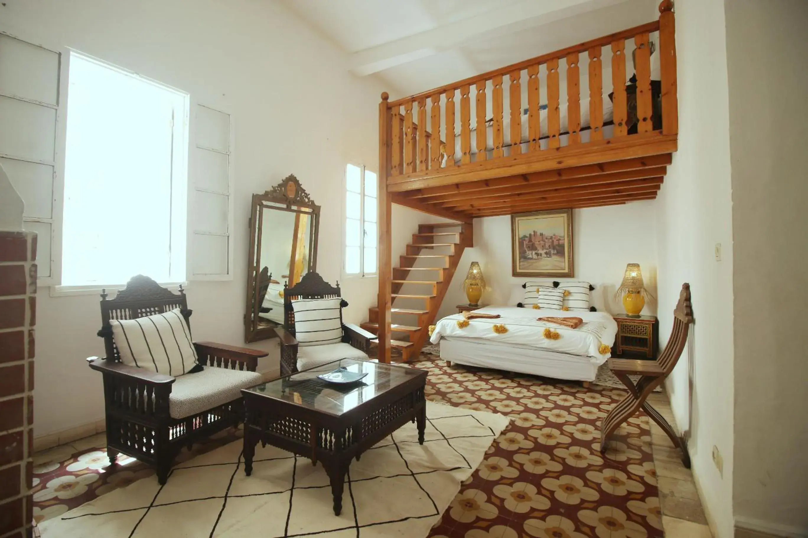 View (from property/room), Bed in Riad Dar Zayna View (from property/room), Bed in Riad Dar Zayna