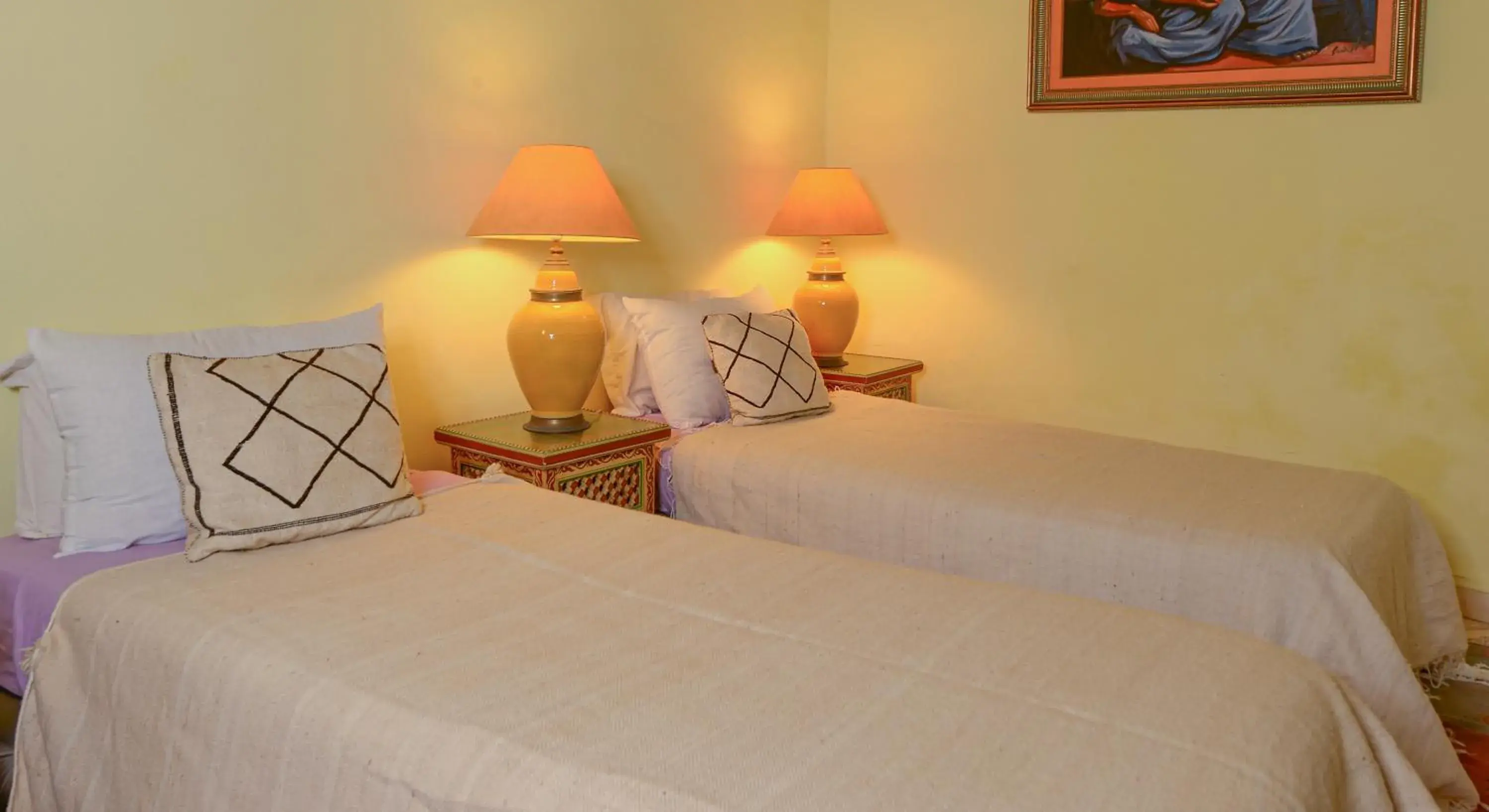 Bed in Riad Dar Zayna Bed in Riad Dar Zayna