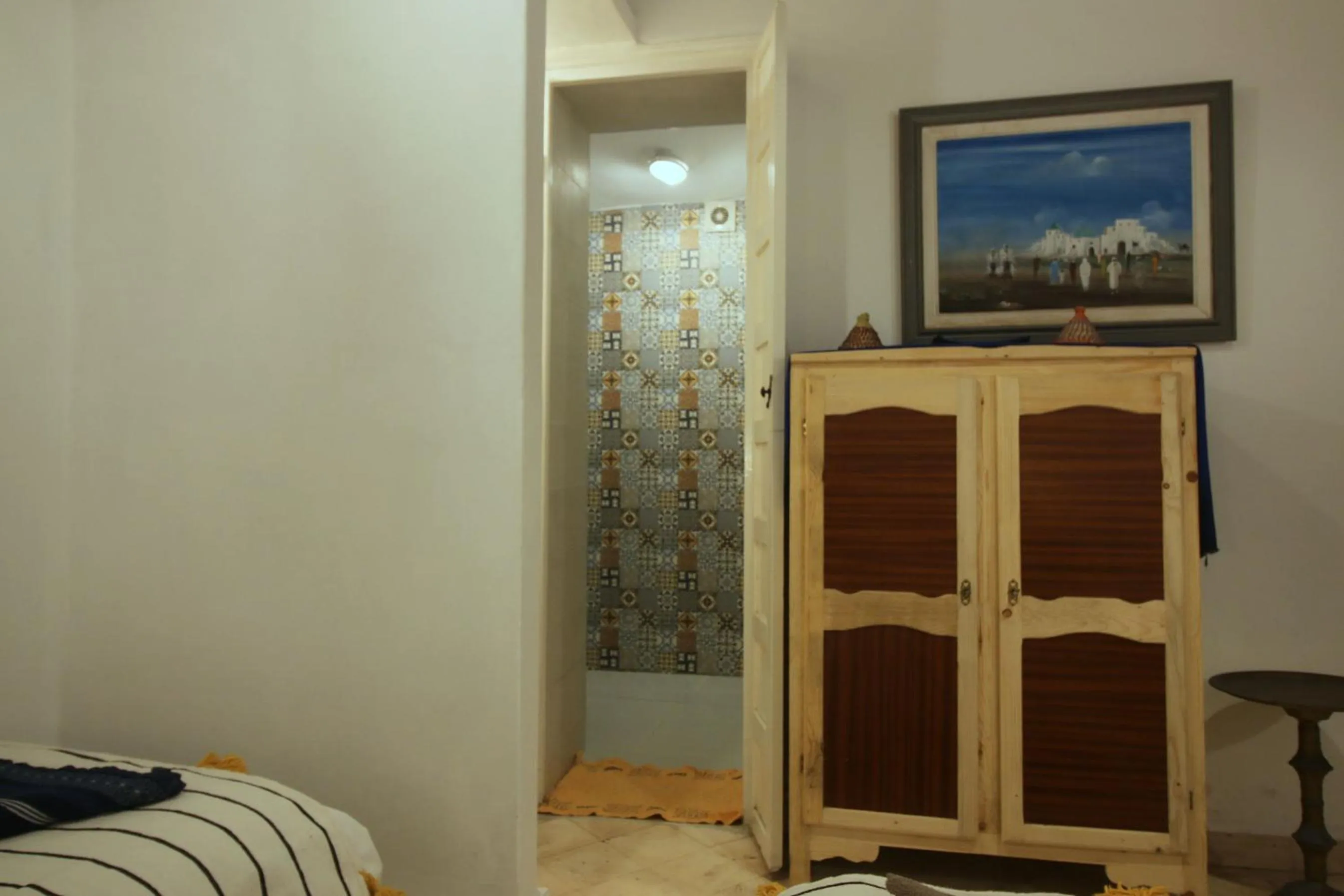 Decorative detail, Bed in Riad Dar Zayna