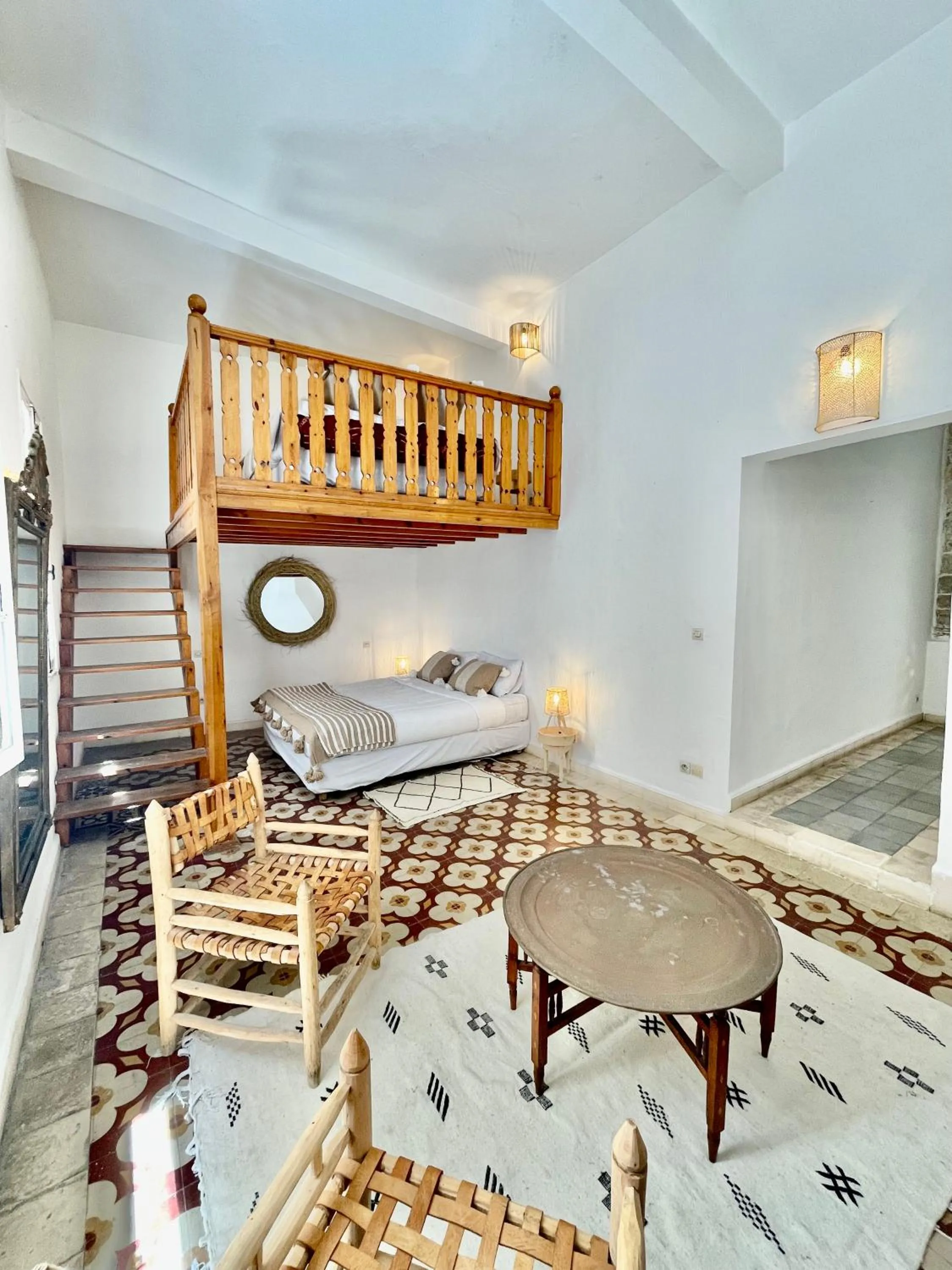 Living room, Bed in Riad Dar Zayna